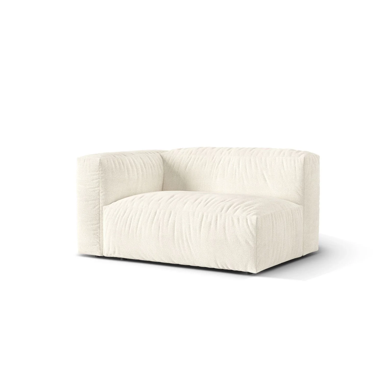 Martina Modulares Sofa Sitzelement, Linke Seite, Sitztiefe 76 cm, aus Samt, Cord, Boucle oder Strukturstoff, 160x106 cm - Image 141