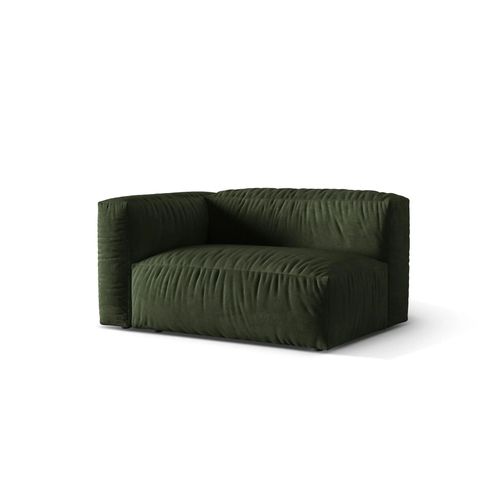 Martina Modulares Sofa Sitzelement, Linke Seite, Sitztiefe 76 cm, aus Samt, Cord, Boucle oder Strukturstoff, 160x106 cm - Image 15