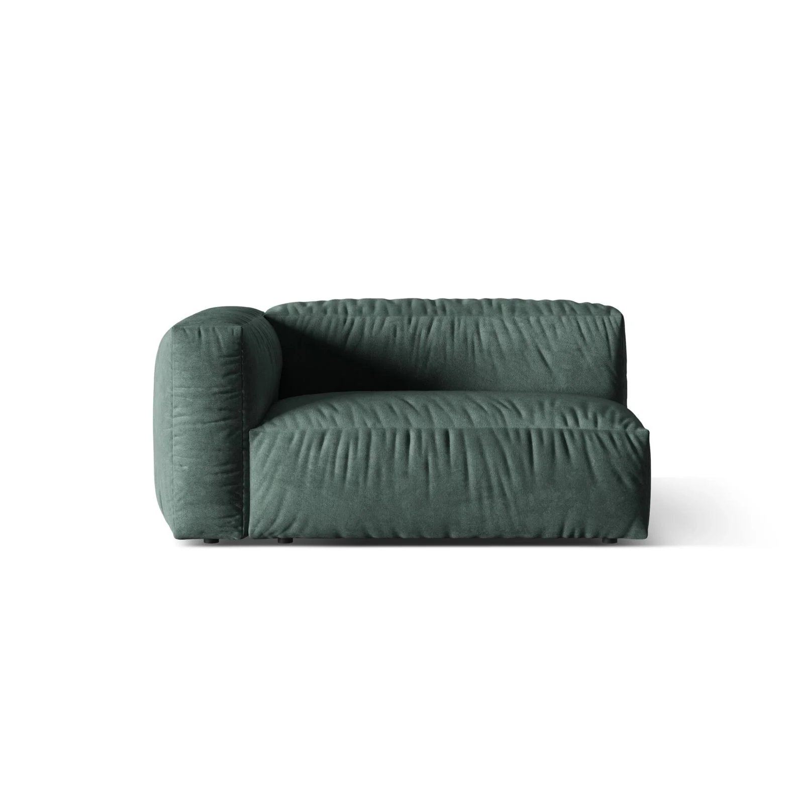Martina Modulares Sofa Sitzelement, Linke Seite, Sitztiefe 76 cm, aus Samt, Cord, Boucle oder Strukturstoff, 160x106 cm - Image 19