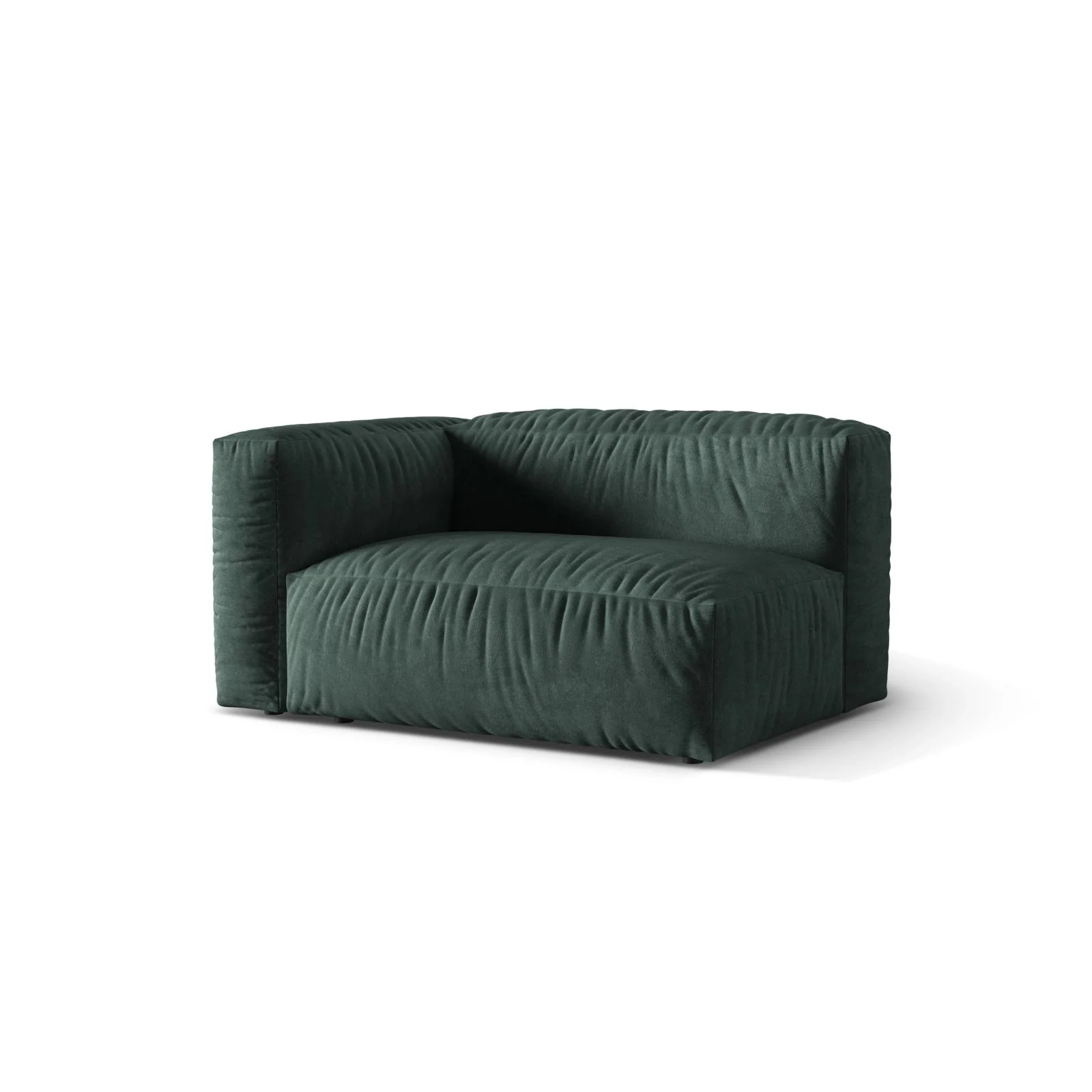 Martina Modulares Sofa Sitzelement, Linke Seite, Sitztiefe 76 cm, aus Samt, Cord, Boucle oder Strukturstoff, 160x106 cm - Image 21