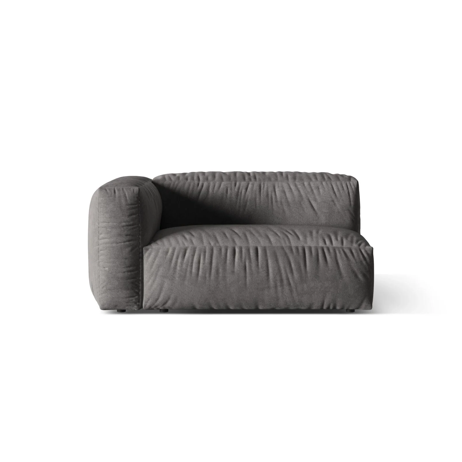 Martina Modulares Sofa Sitzelement, Linke Seite, Sitztiefe 76 cm, aus Samt, Cord, Boucle oder Strukturstoff, 160x106 cm - Image 31