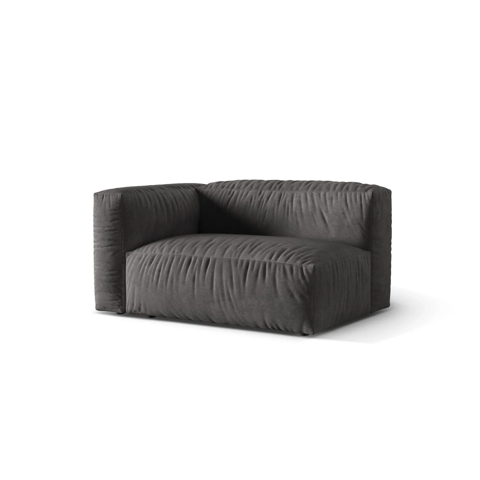 Martina Modulares Sofa Sitzelement, Linke Seite, Sitztiefe 76 cm, aus Samt, Cord, Boucle oder Strukturstoff, 160x106 cm - Image 33