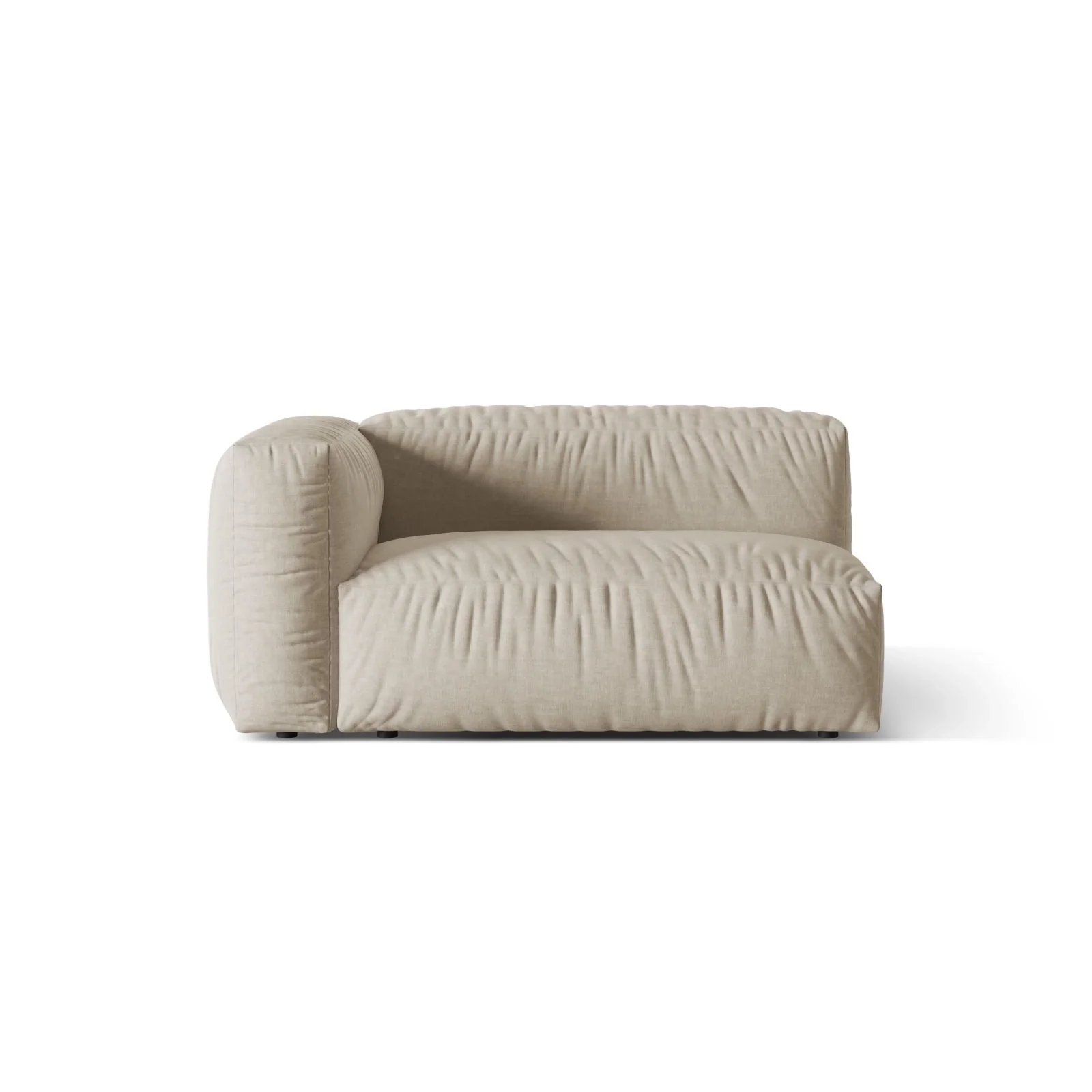 Martina Modulares Sofa Sitzelement, Linke Seite, Sitztiefe 76 cm, aus Samt, Cord, Boucle oder Strukturstoff, 160x106 cm - Image 37