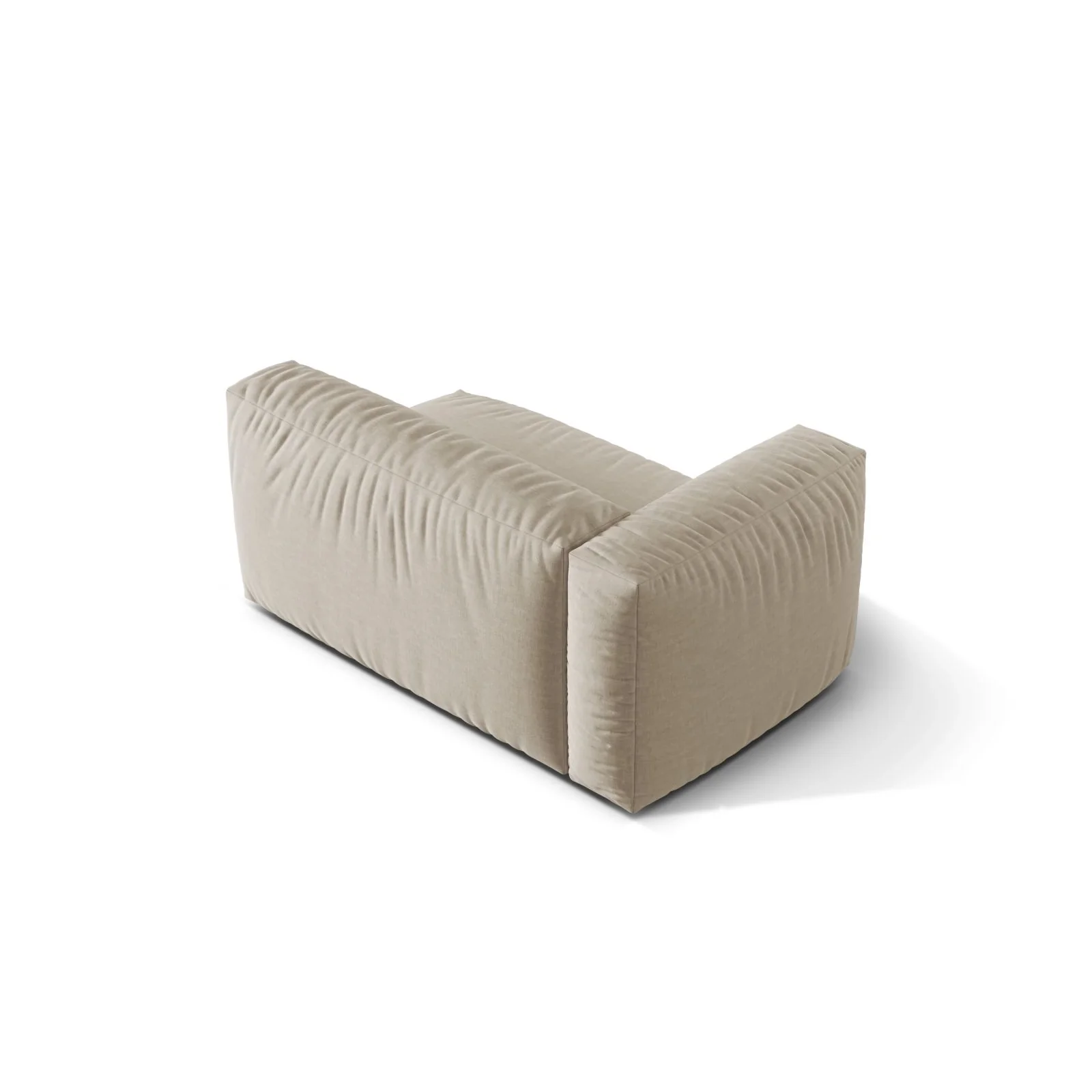 Martina Modulares Sofa Sitzelement, Linke Seite, Sitztiefe 76 cm, aus Samt, Cord, Boucle oder Strukturstoff, 160x106 cm - Image 40