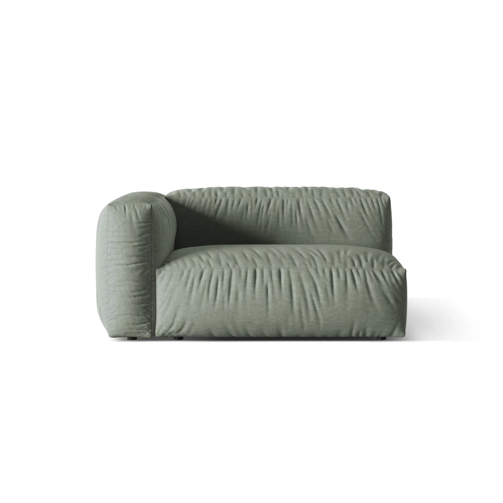 Martina Modulares Sofa Sitzelement, Linke Seite, Sitztiefe 76 cm, aus Samt, Cord, Boucle oder Strukturstoff, 160x106 cm - Image 43