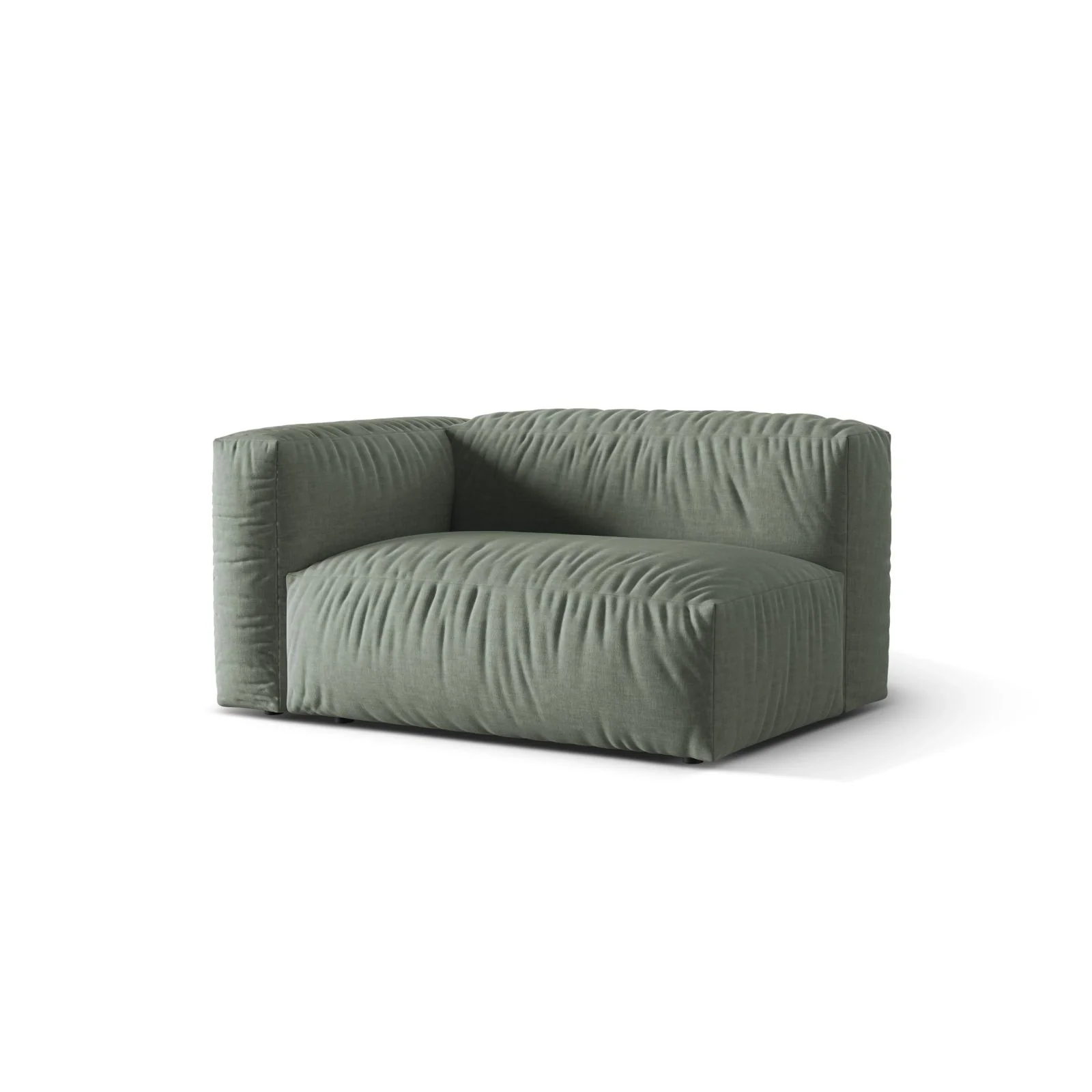 Martina Modulares Sofa Sitzelement, Linke Seite, Sitztiefe 76 cm, aus Samt, Cord, Boucle oder Strukturstoff, 160x106 cm - Image 45