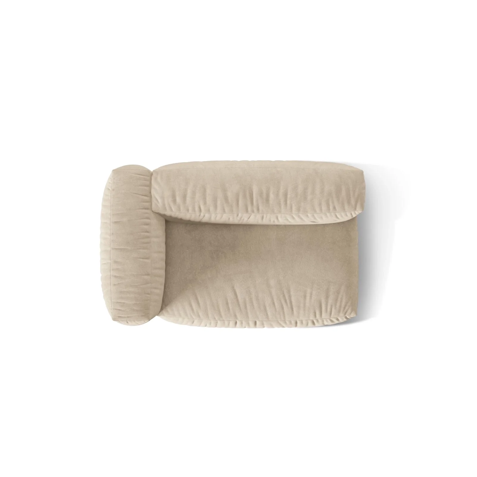 Martina Modulares Sofa Sitzelement, Linke Seite, Sitztiefe 76 cm, aus Samt, Cord, Boucle oder Strukturstoff, 160x106 cm - Image 5