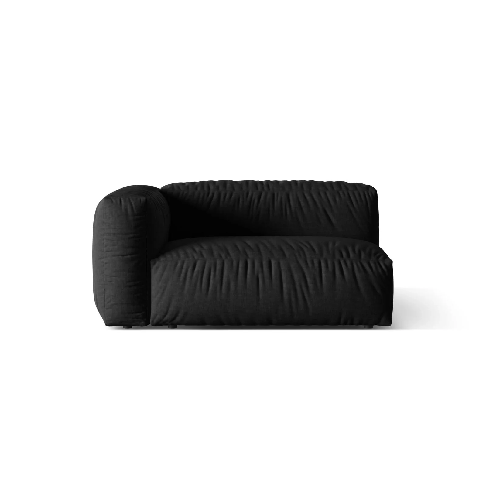 Martina Modulares Sofa Sitzelement, Linke Seite, Sitztiefe 76 cm, aus Samt, Cord, Boucle oder Strukturstoff, 160x106 cm - Image 55