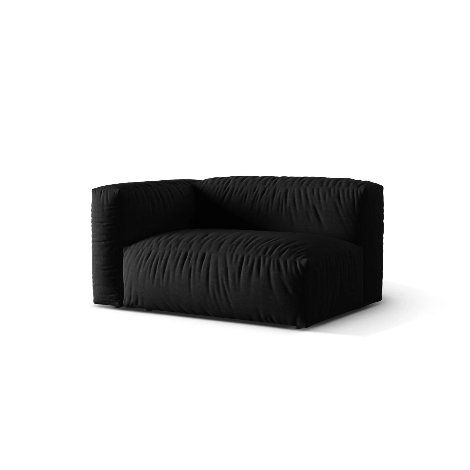 Martina Modulares Sofa Sitzelement, Linke Seite, Sitztiefe 76 cm, aus Samt, Cord, Boucle oder Strukturstoff, 160x106 cm - Image 57