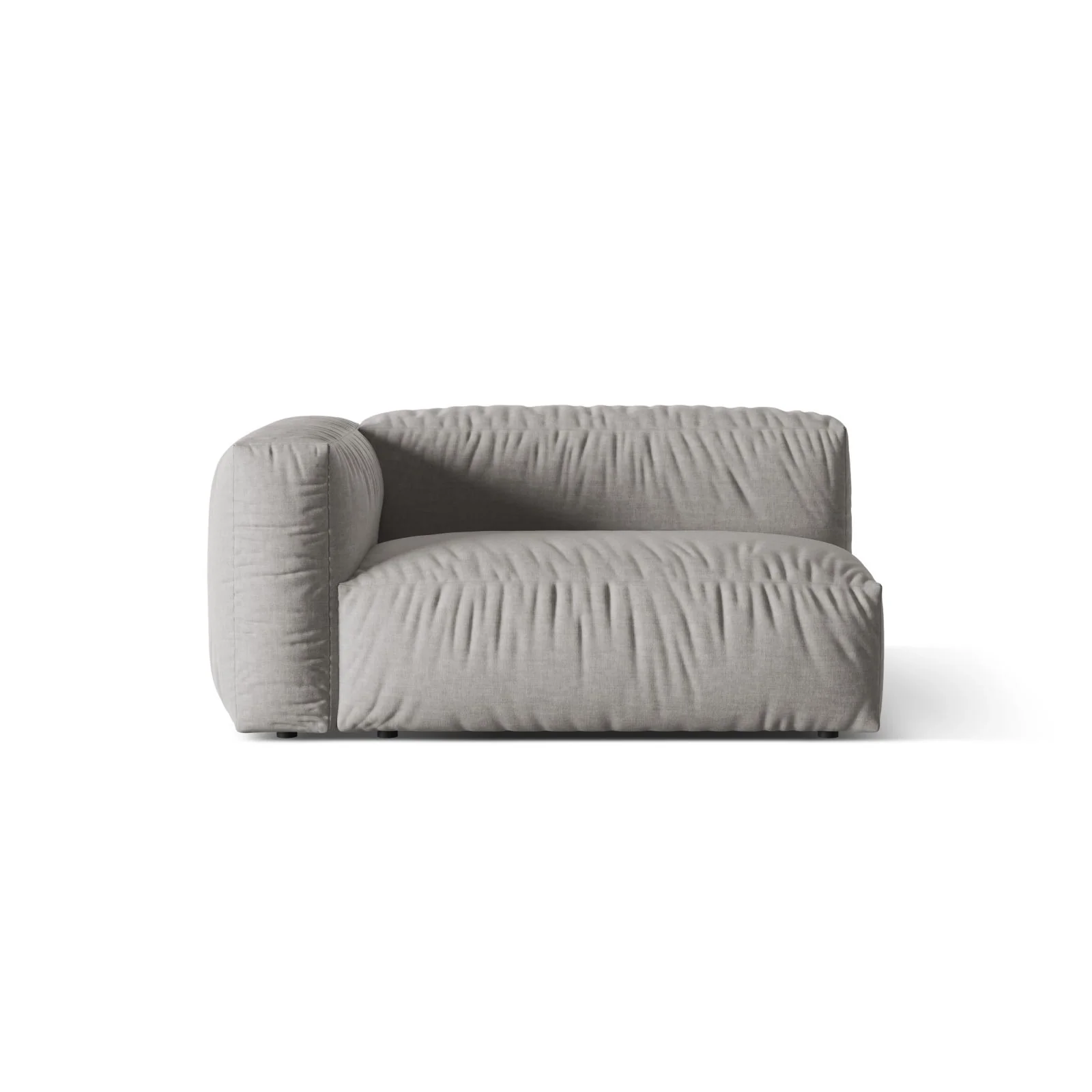 Martina Modulares Sofa Sitzelement, Linke Seite, Sitztiefe 76 cm, aus Samt, Cord, Boucle oder Strukturstoff, 160x106 cm - Image 61
