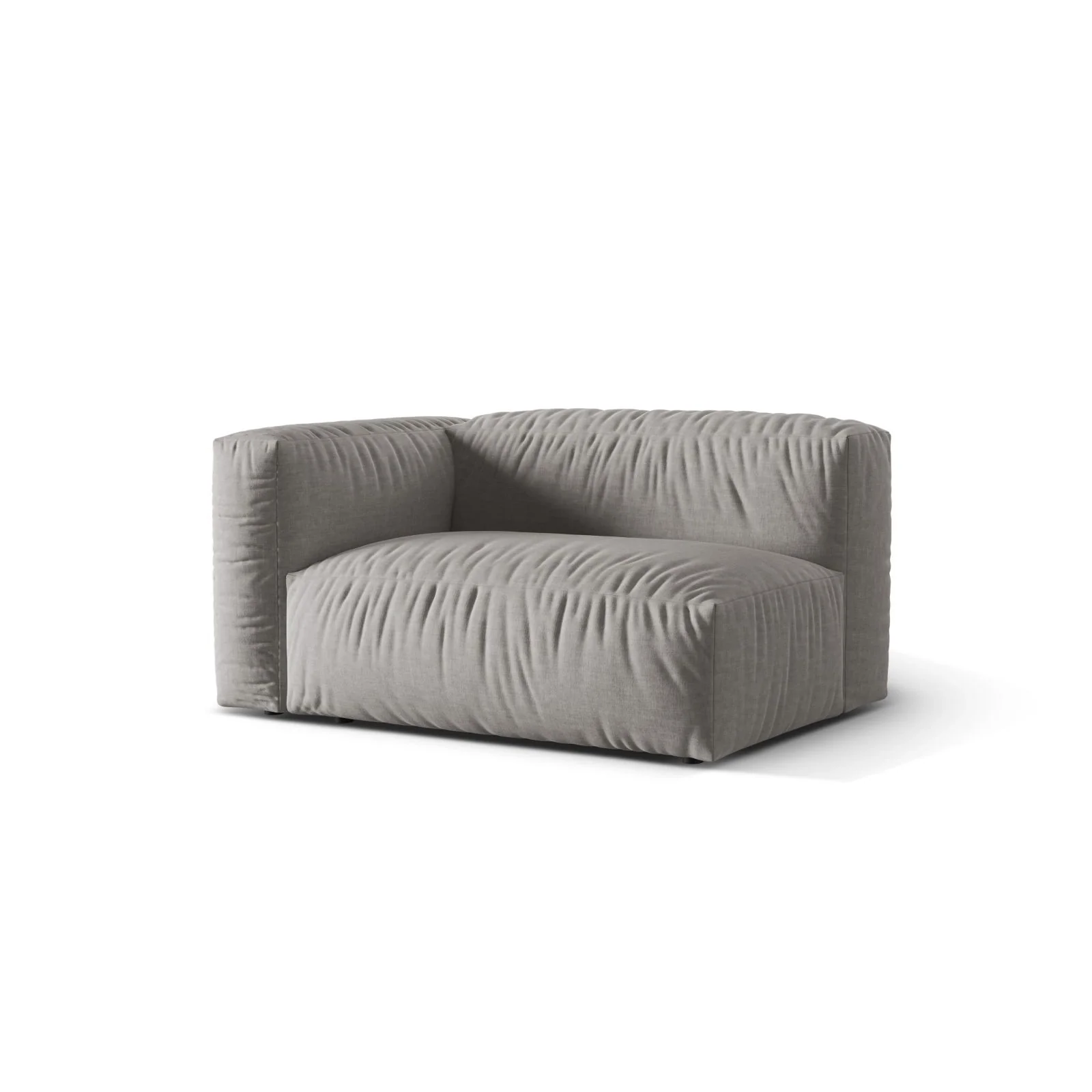Martina Modulares Sofa Sitzelement, Linke Seite, Sitztiefe 76 cm, aus Samt, Cord, Boucle oder Strukturstoff, 160x106 cm - Image 63