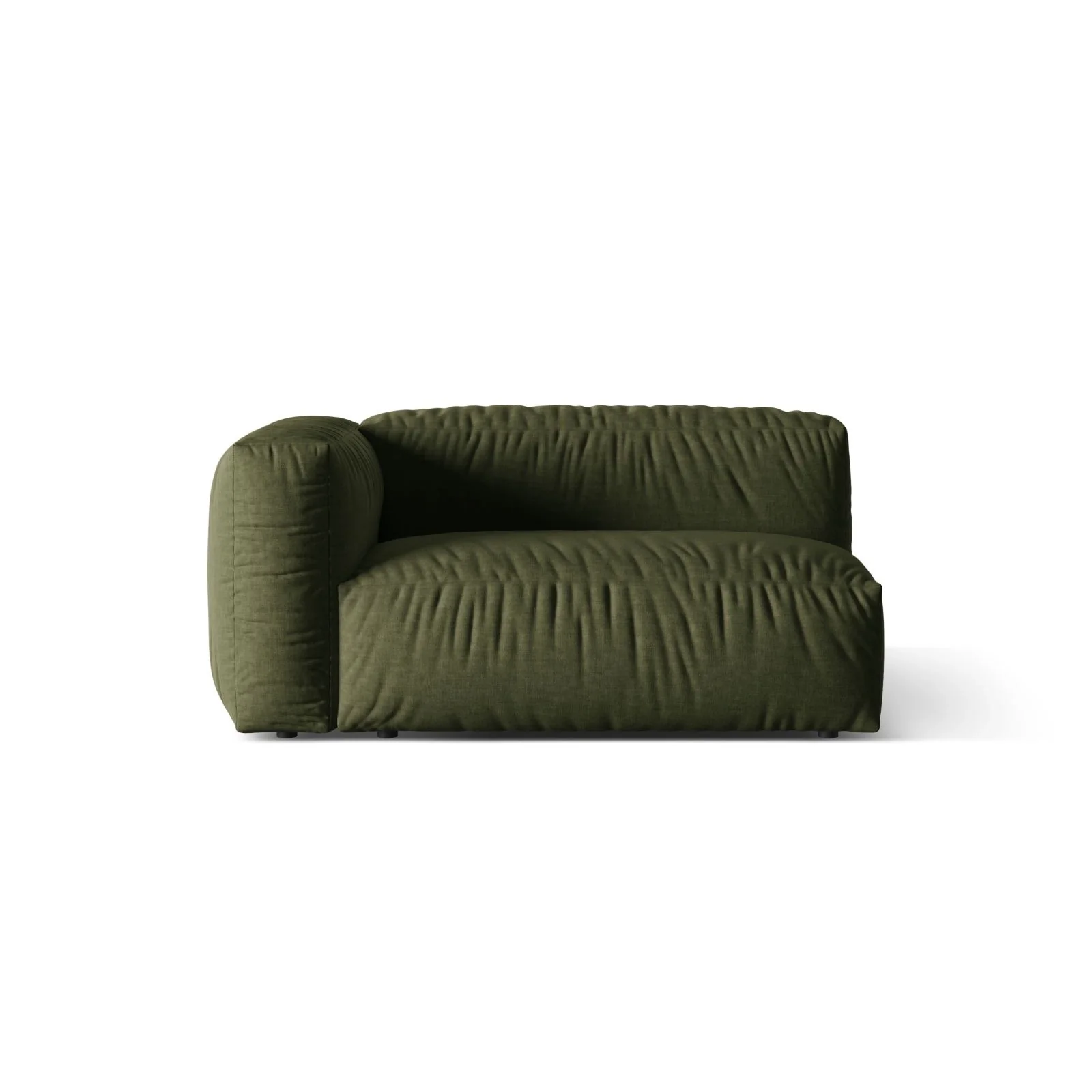 Martina Modulares Sofa Sitzelement, Linke Seite, Sitztiefe 76 cm, aus Samt, Cord, Boucle oder Strukturstoff, 160x106 cm - Image 67