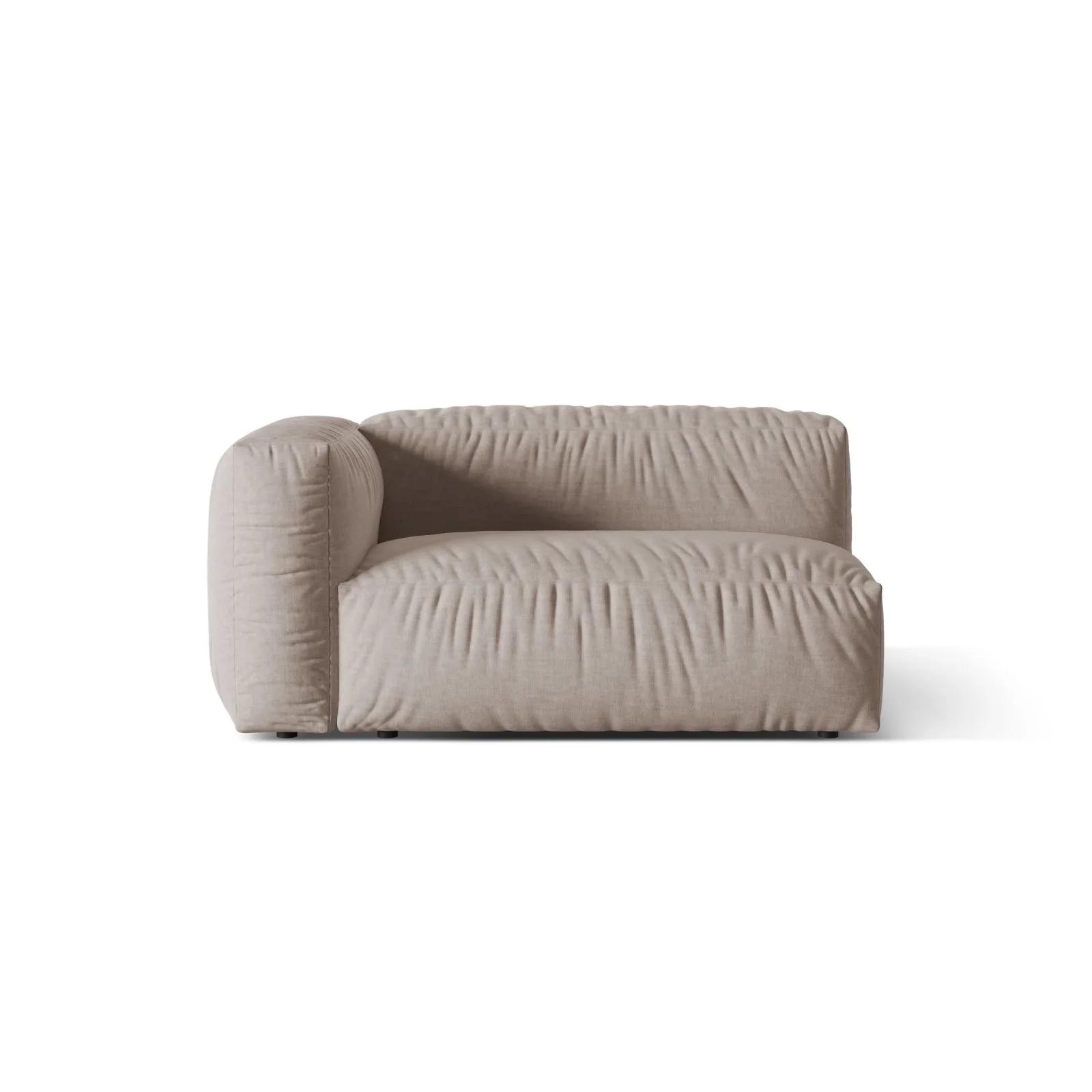 Martina Modulares Sofa Sitzelement, Linke Seite, Sitztiefe 76 cm, aus Samt, Cord, Boucle oder Strukturstoff, 160x106 cm - Image 73