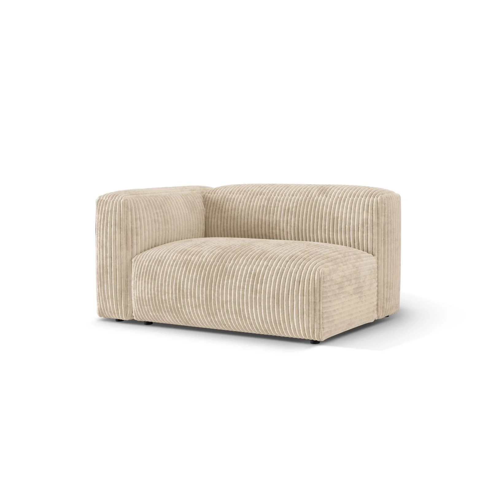Martina Modulares Sofa Sitzelement, Linke Seite, Sitztiefe 76 cm, aus Samt, Cord, Boucle oder Strukturstoff, 160x106 cm - Image 81