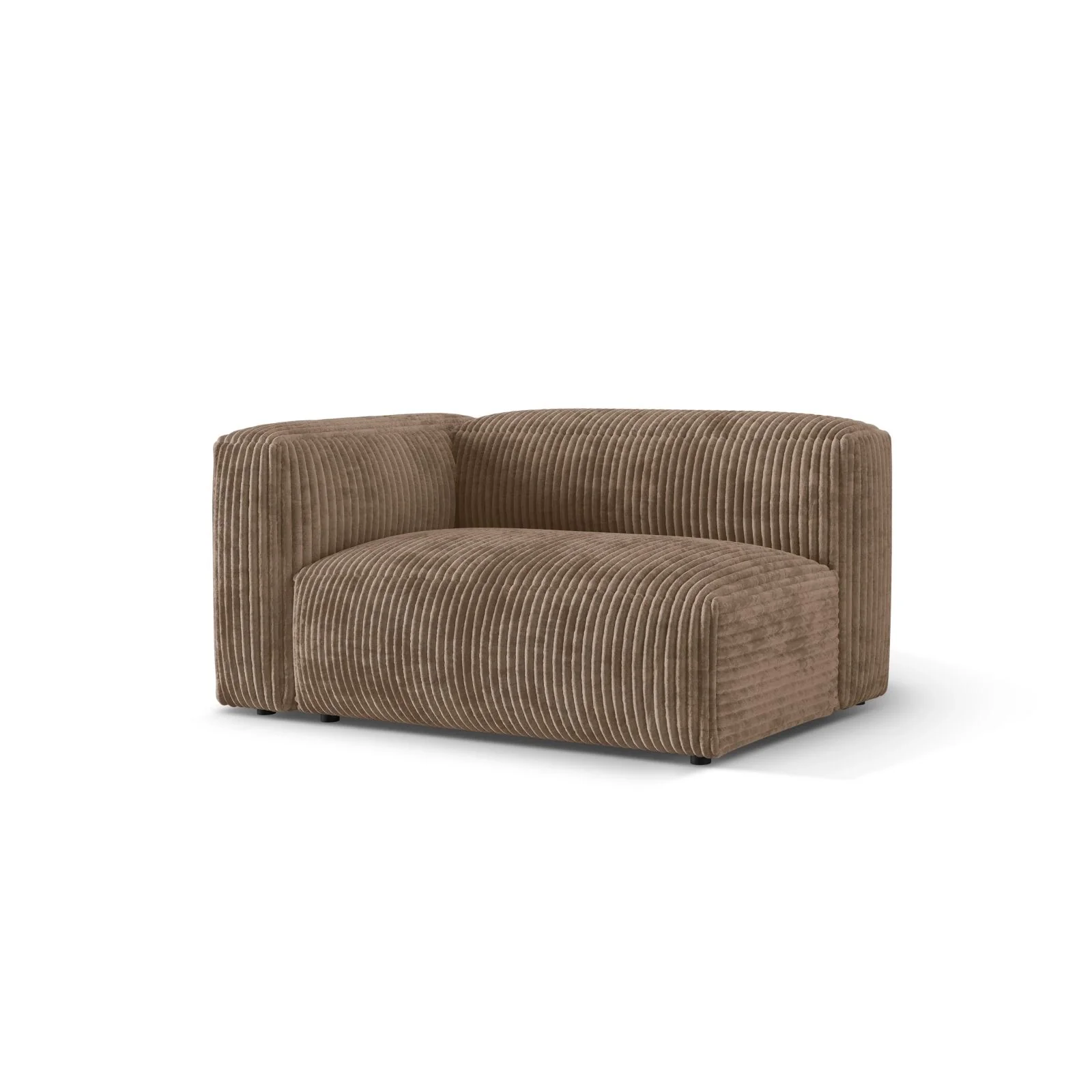 Martina Modulares Sofa Sitzelement, Linke Seite, Sitztiefe 76 cm, aus Samt, Cord, Boucle oder Strukturstoff, 160x106 cm - Image 87