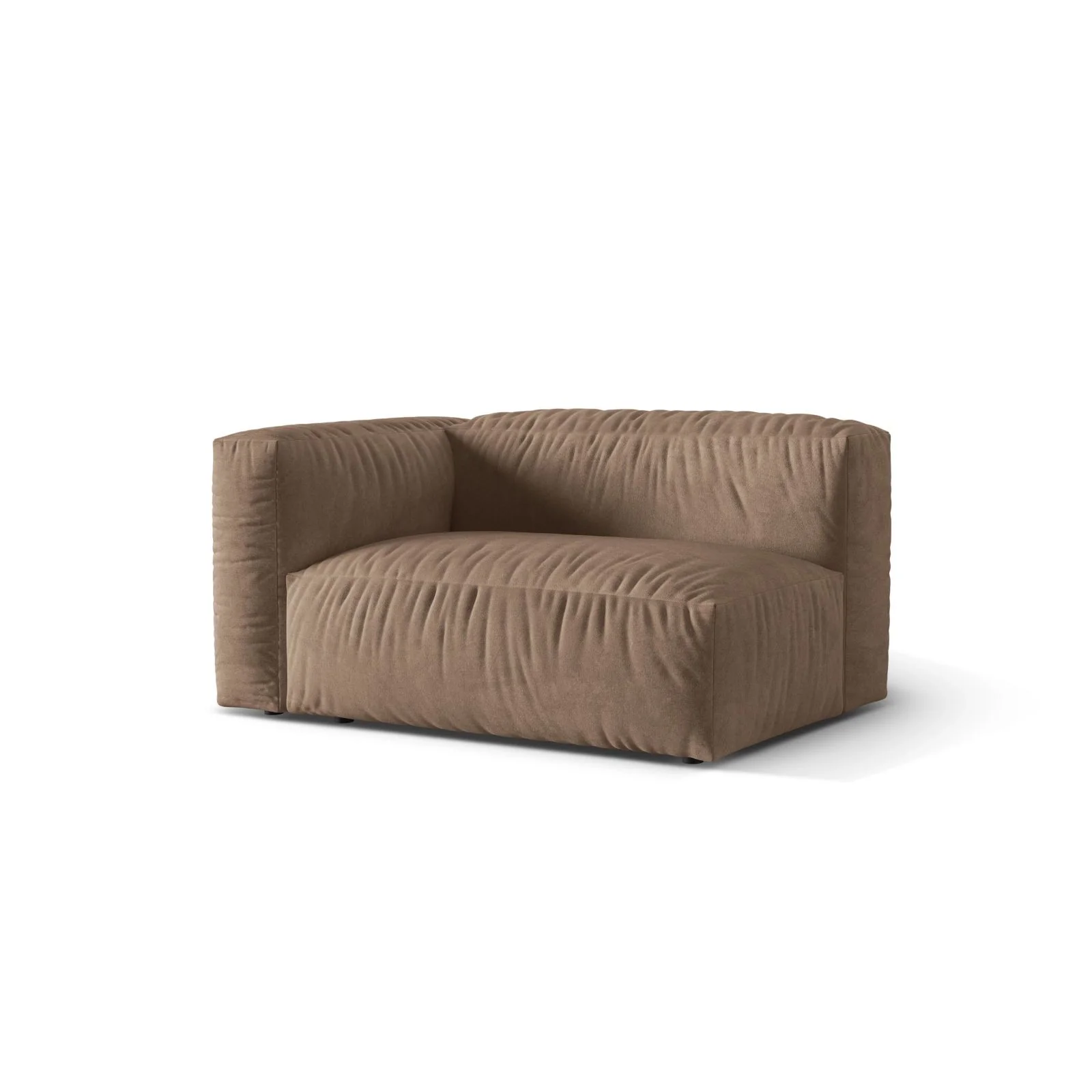 Martina Modulares Sofa Sitzelement, Linke Seite, Sitztiefe 76 cm, aus Samt, Cord, Boucle oder Strukturstoff, 160x106 cm - Image 9