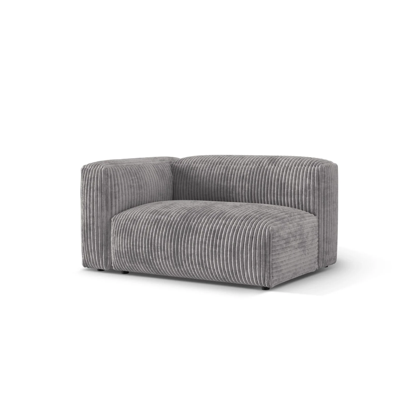 Martina Modulares Sofa Sitzelement, Linke Seite, Sitztiefe 76 cm, aus Samt, Cord, Boucle oder Strukturstoff, 160x106 cm - Image 99