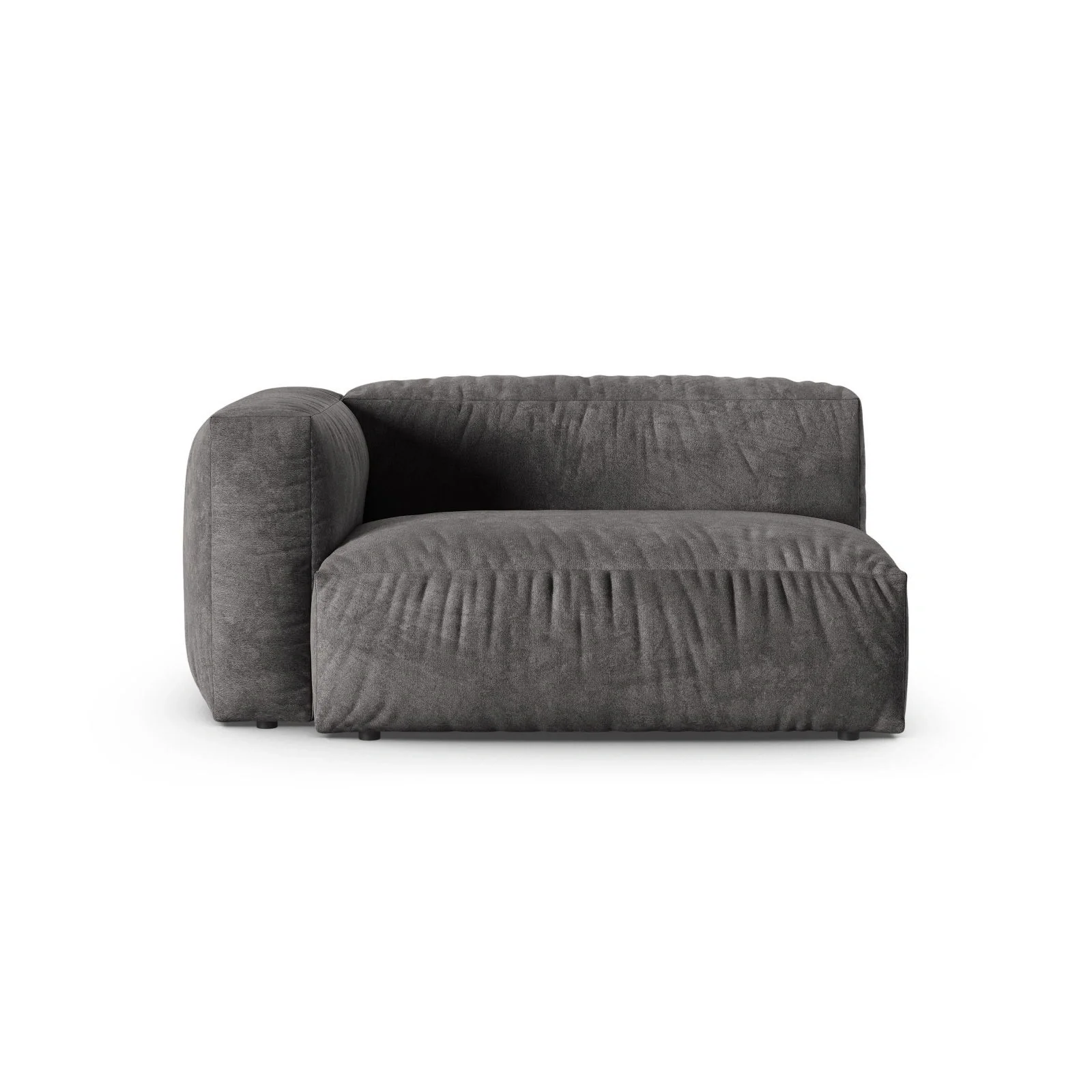 Martina Modulares Sofa Sitzelement, Linke Seite, Sitztiefe 90 cm, aus Samt, Cord, Boucle oder Strukturstoff, 160x120 cm - Image 31