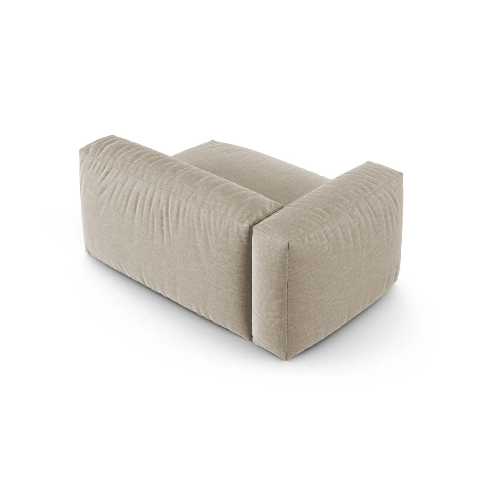 Martina Modulares Sofa Sitzelement, Linke Seite, Sitztiefe 90 cm, aus Samt, Cord, Boucle oder Strukturstoff, 160x120 cm - Image 40