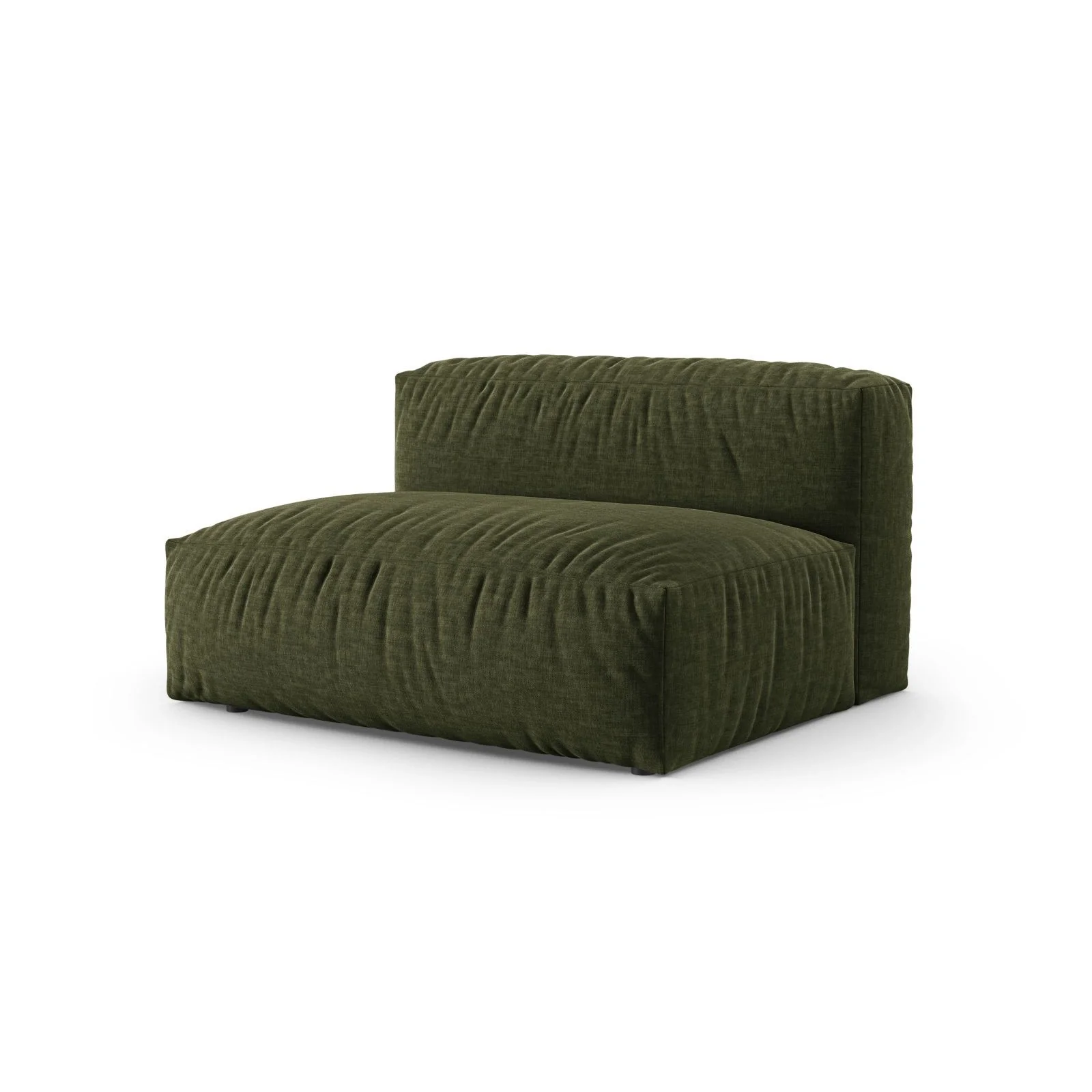 Martina Modulares Sofa Sitzelement, Linke Seite, Sitztiefe 90 cm, aus Samt, Cord, Boucle oder Strukturstoff, 160x120 cm - Image 69