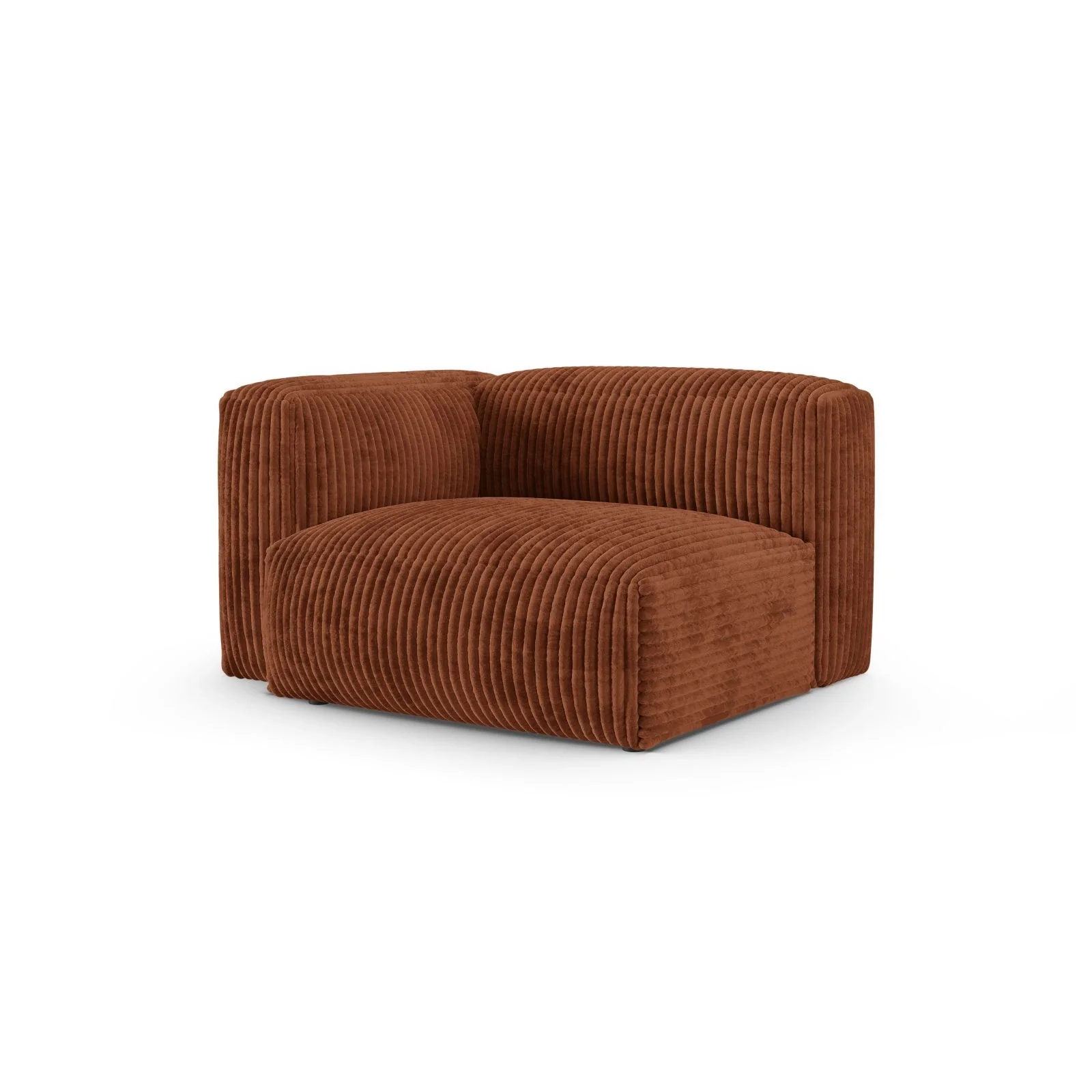 Martina Modulares Sofa Sitzelement, Linke Seite, Sitztiefe 90 cm, aus Samt, Cord, Boucle oder Sturkturstoff, 120x120 cm - Image 105