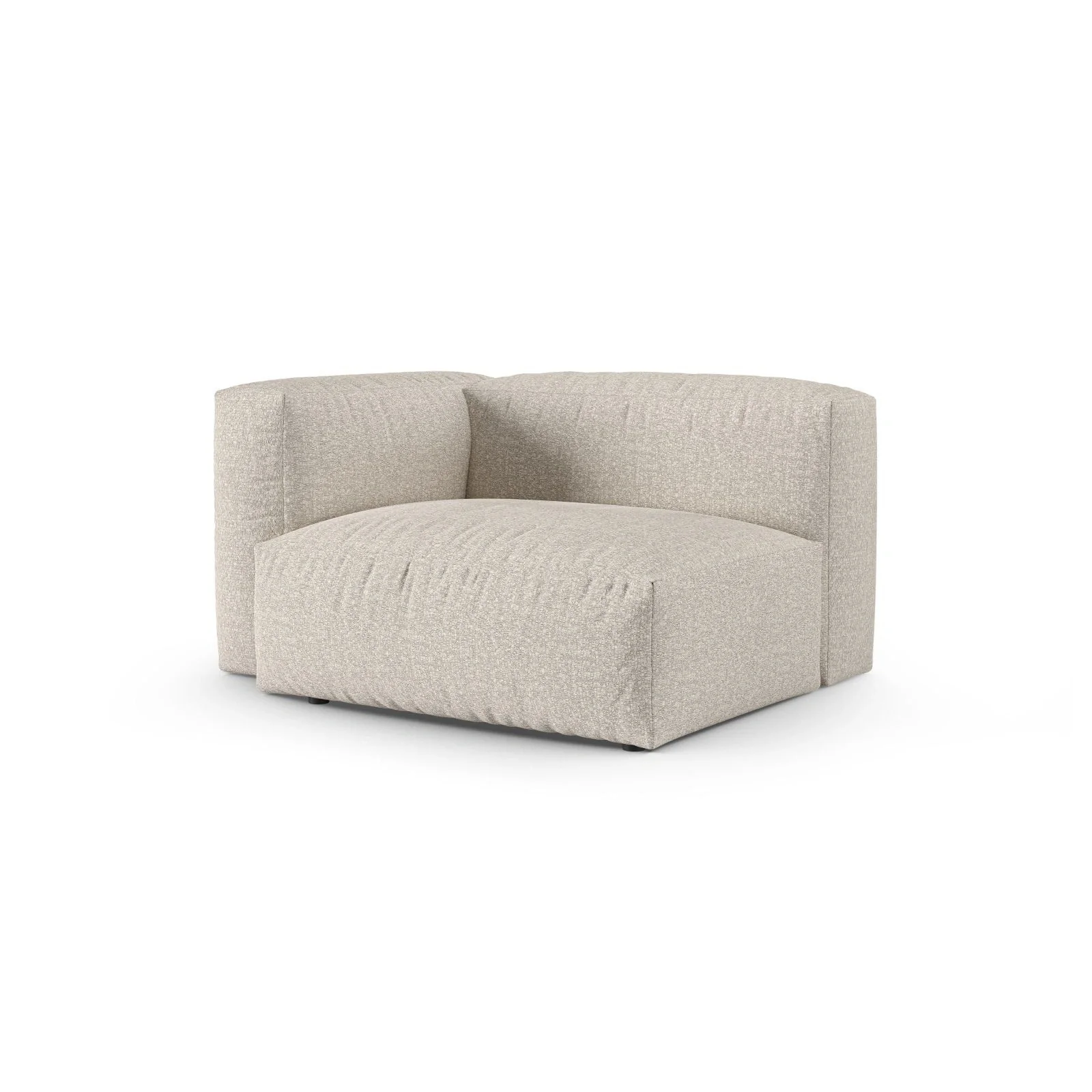 Martina Modulares Sofa Sitzelement, Linke Seite, Sitztiefe 90 cm, aus Samt, Cord, Boucle oder Sturkturstoff, 120x120 cm - Image 135