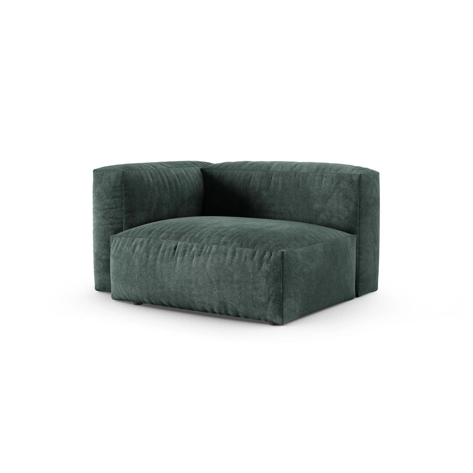 Martina Modulares Sofa Sitzelement, Linke Seite, Sitztiefe 90 cm, aus Samt, Cord, Boucle oder Sturkturstoff, 120x120 cm - Image 21