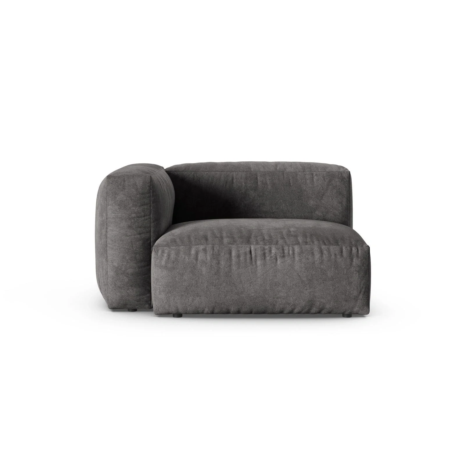 Martina Modulares Sofa Sitzelement, Linke Seite, Sitztiefe 90 cm, aus Samt, Cord, Boucle oder Sturkturstoff, 120x120 cm - Image 31