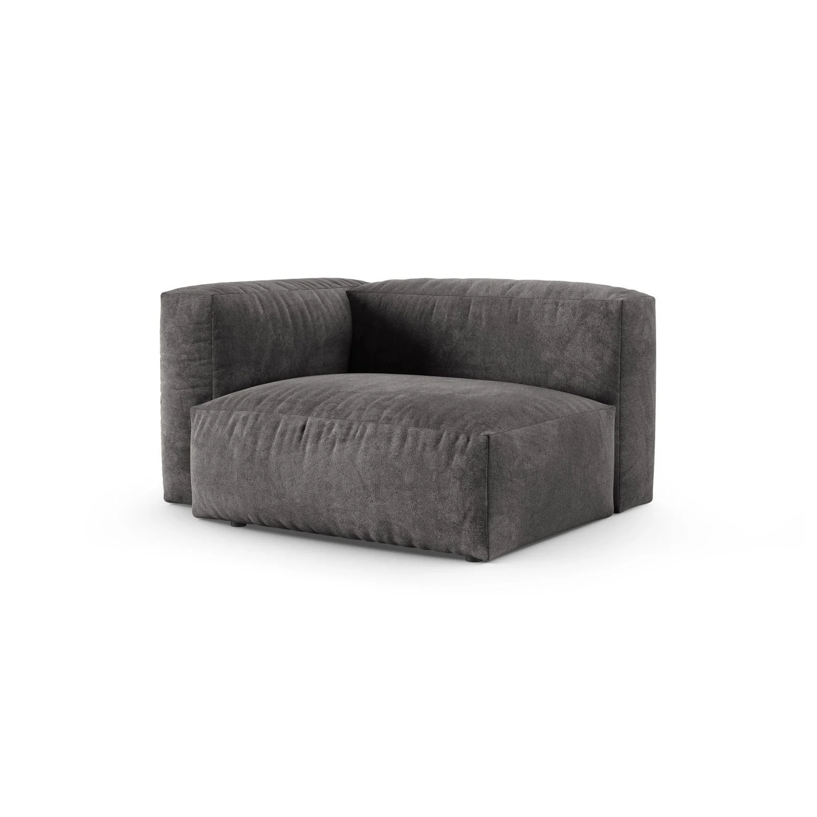 Martina Modulares Sofa Sitzelement, Linke Seite, Sitztiefe 90 cm, aus Samt, Cord, Boucle oder Sturkturstoff, 120x120 cm - Image 33