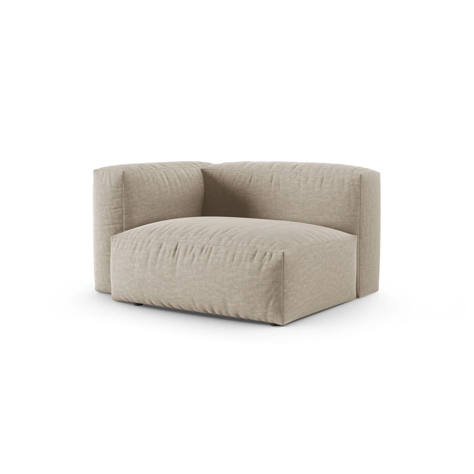 Martina Modulares Sofa Sitzelement, Linke Seite, Sitztiefe 90 cm, aus Samt, Cord, Boucle oder Sturkturstoff, 120x120 cm - Image 39