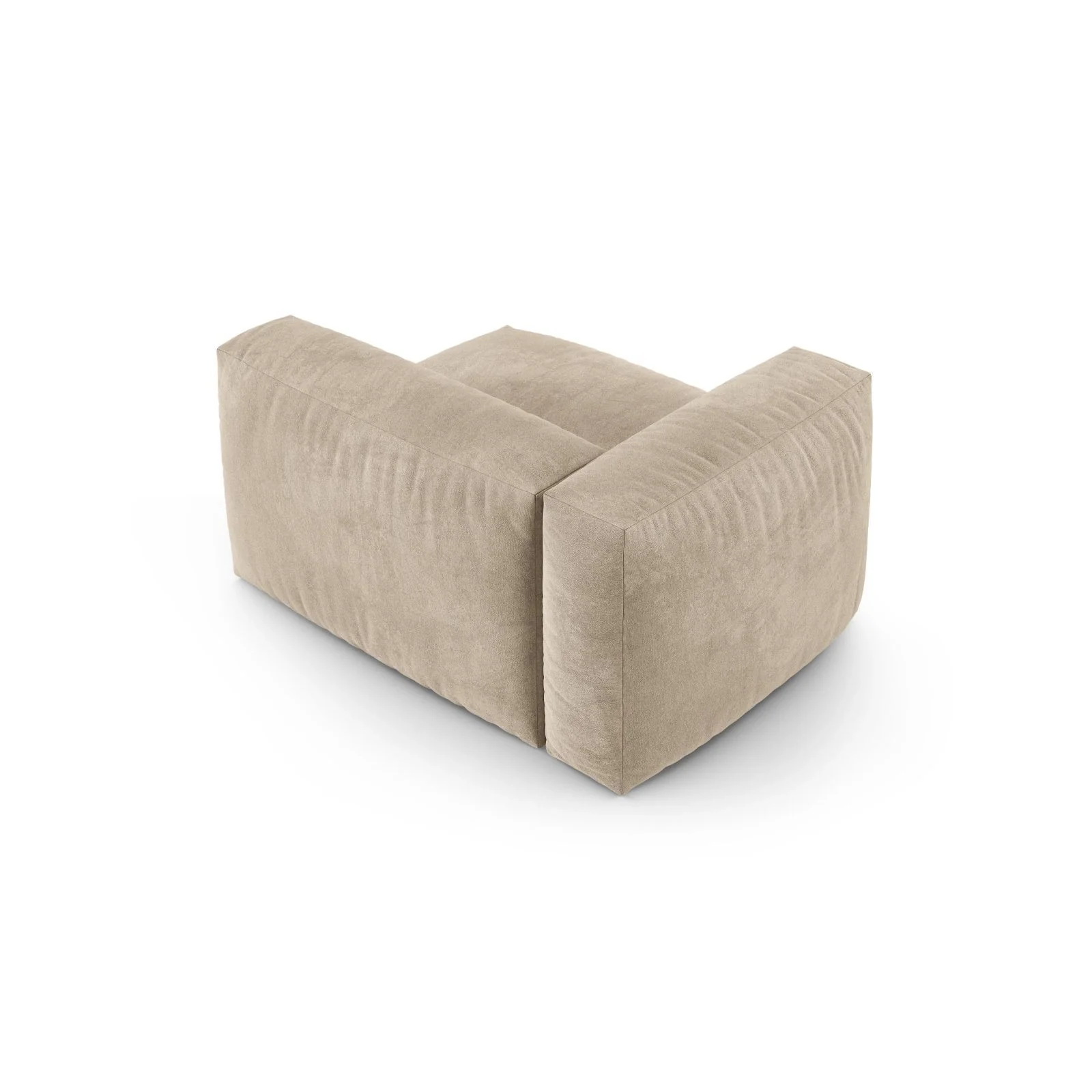 Martina Modulares Sofa Sitzelement, Linke Seite, Sitztiefe 90 cm, aus Samt, Cord, Boucle oder Sturkturstoff, 120x120 cm - Image 4