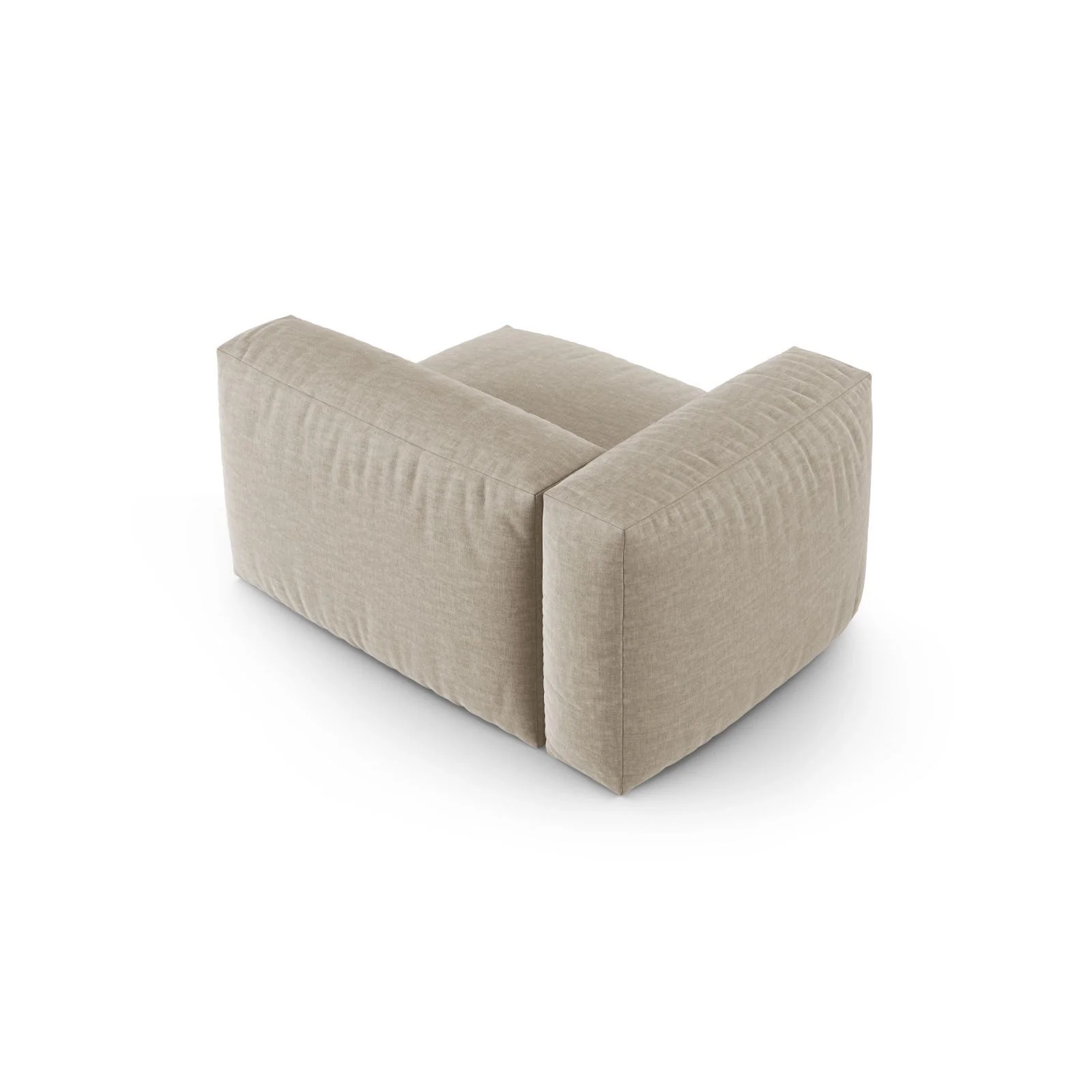 Martina Modulares Sofa Sitzelement, Linke Seite, Sitztiefe 90 cm, aus Samt, Cord, Boucle oder Sturkturstoff, 120x120 cm - Image 40