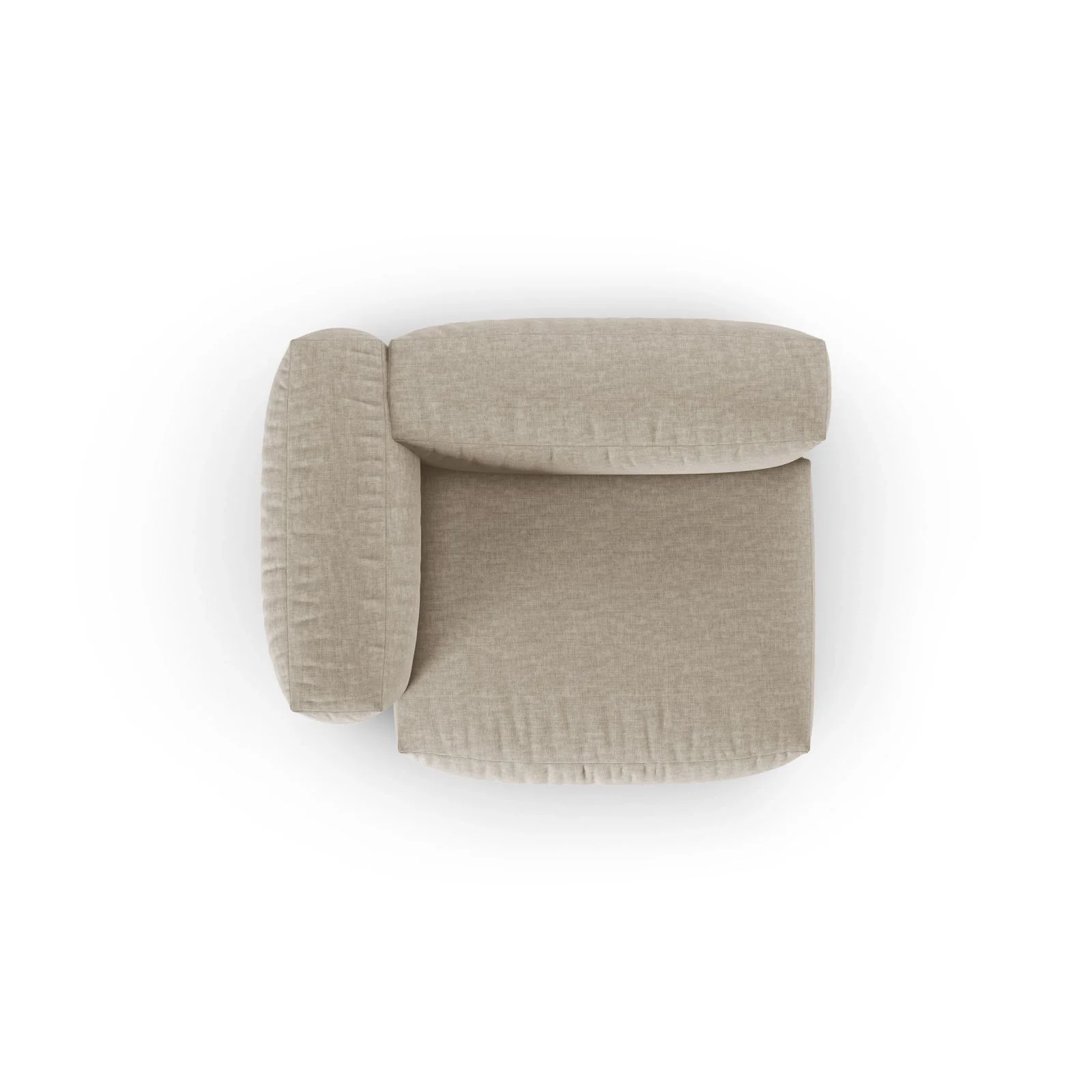 Martina Modulares Sofa Sitzelement, Linke Seite, Sitztiefe 90 cm, aus Samt, Cord, Boucle oder Sturkturstoff, 120x120 cm - Image 41