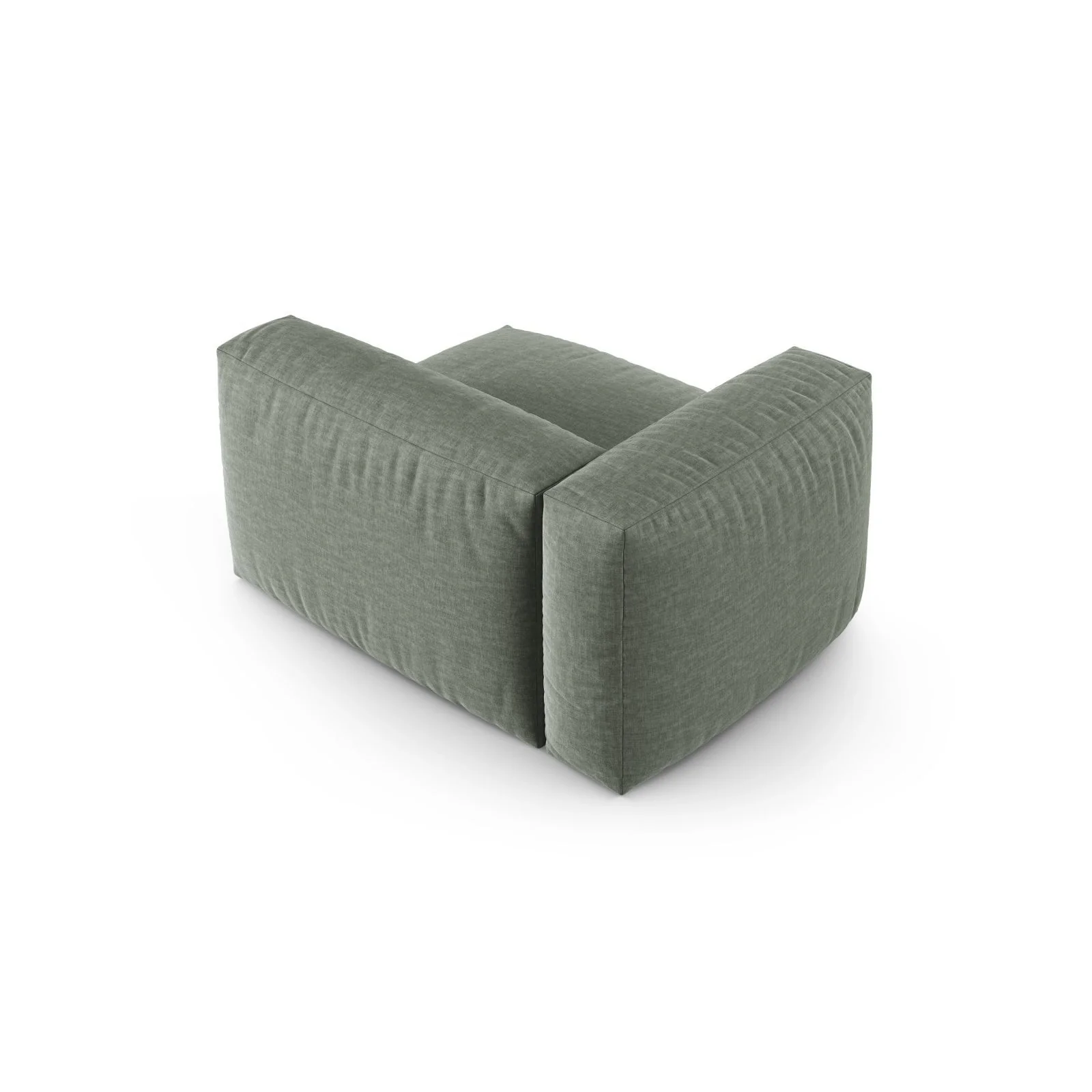 Martina Modulares Sofa Sitzelement, Linke Seite, Sitztiefe 90 cm, aus Samt, Cord, Boucle oder Sturkturstoff, 120x120 cm - Image 46