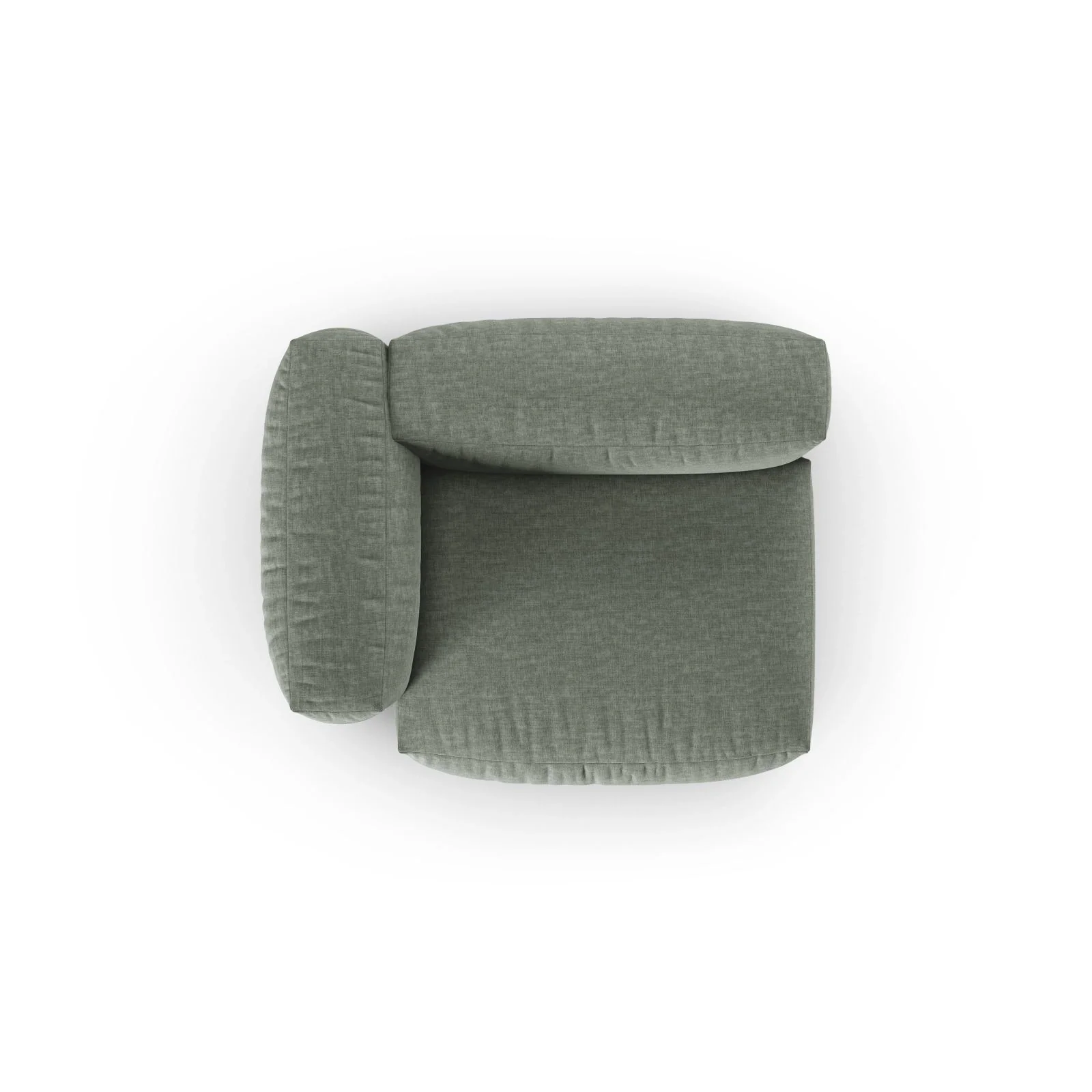 Martina Modulares Sofa Sitzelement, Linke Seite, Sitztiefe 90 cm, aus Samt, Cord, Boucle oder Sturkturstoff, 120x120 cm - Image 47