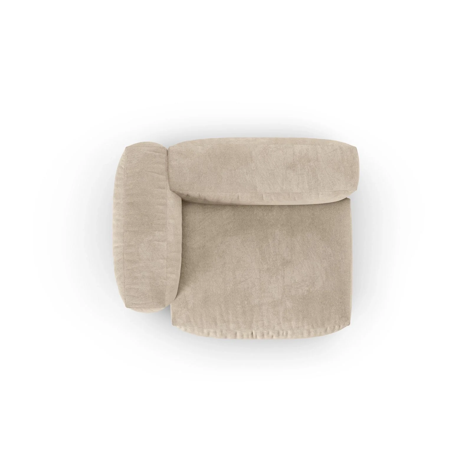 Martina Modulares Sofa Sitzelement, Linke Seite, Sitztiefe 90 cm, aus Samt, Cord, Boucle oder Sturkturstoff, 120x120 cm - Image 5