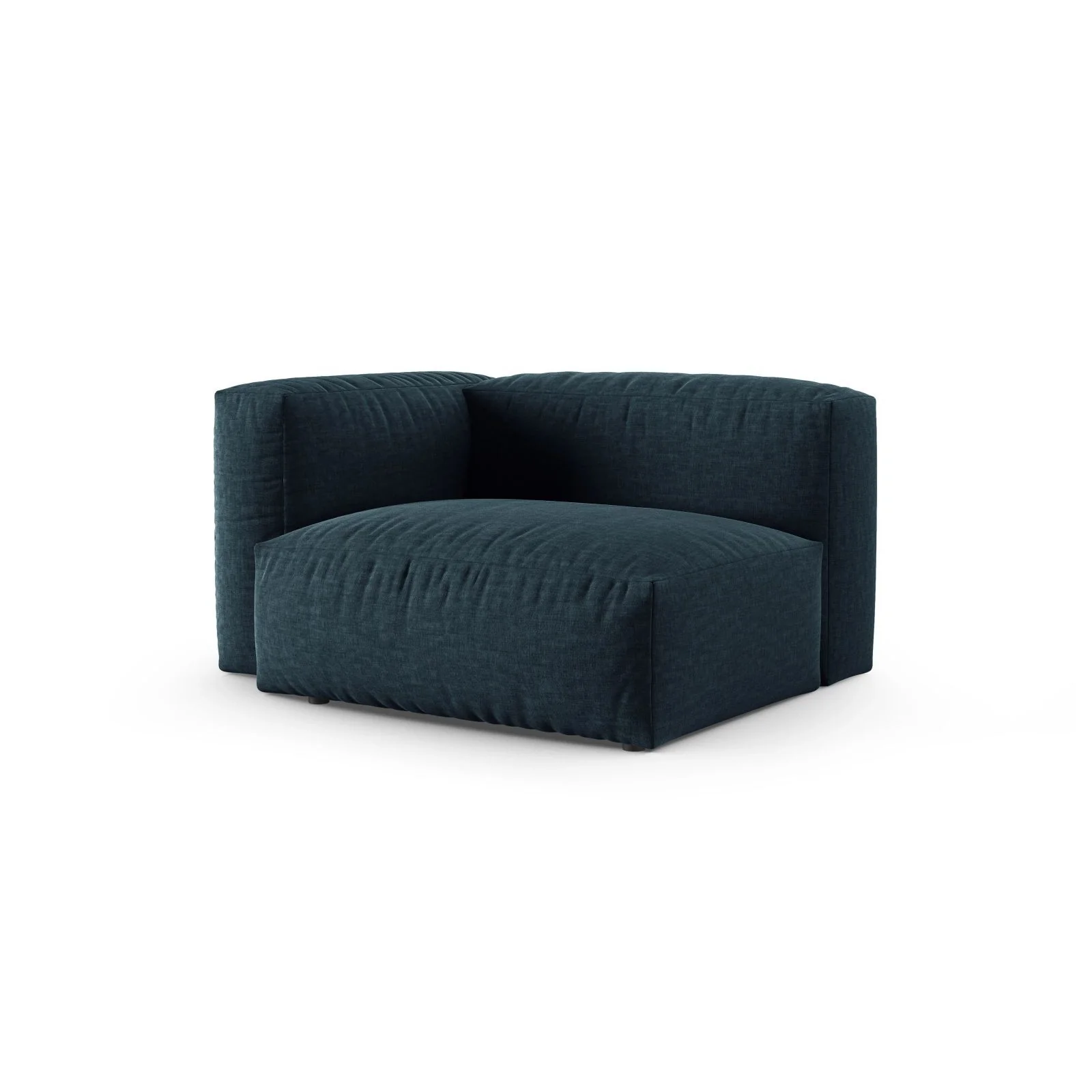 Martina Modulares Sofa Sitzelement, Linke Seite, Sitztiefe 90 cm, aus Samt, Cord, Boucle oder Sturkturstoff, 120x120 cm - Image 51