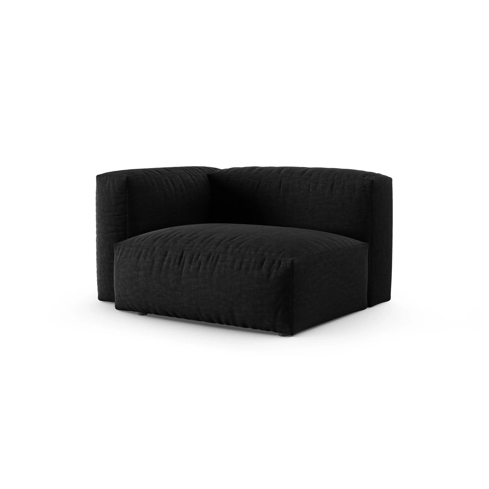 Martina Modulares Sofa Sitzelement, Linke Seite, Sitztiefe 90 cm, aus Samt, Cord, Boucle oder Sturkturstoff, 120x120 cm - Image 57