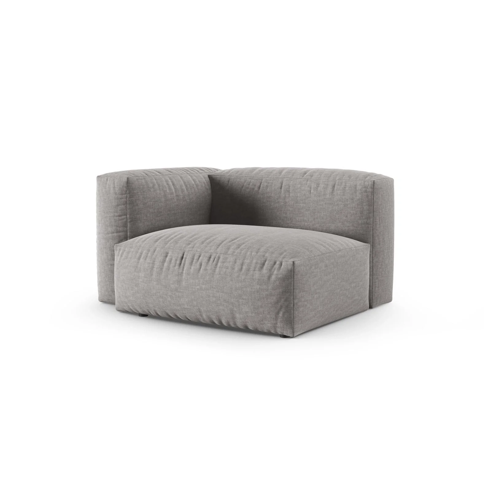 Martina Modulares Sofa Sitzelement, Linke Seite, Sitztiefe 90 cm, aus Samt, Cord, Boucle oder Sturkturstoff, 120x120 cm - Image 63