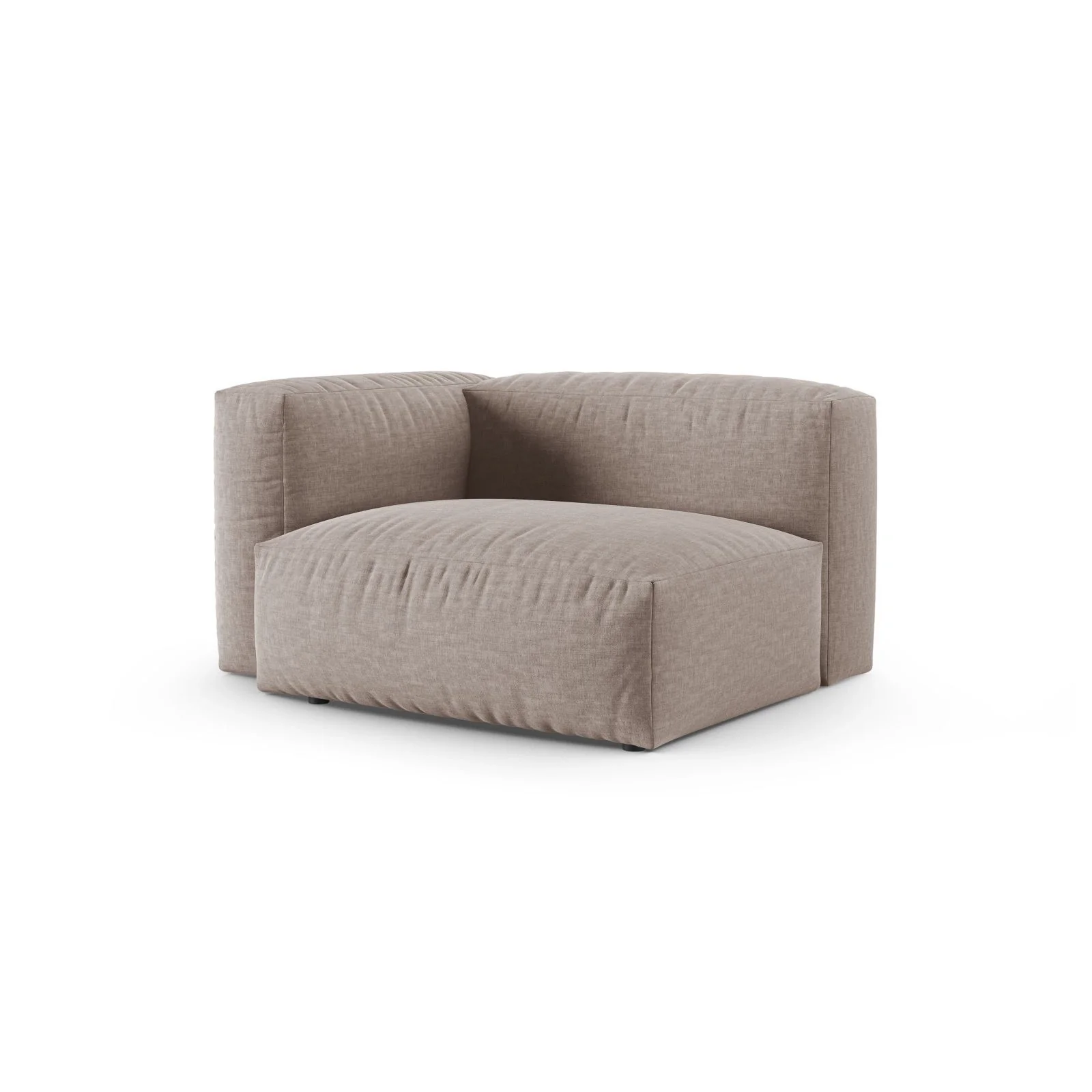 Martina Modulares Sofa Sitzelement, Linke Seite, Sitztiefe 90 cm, aus Samt, Cord, Boucle oder Sturkturstoff, 120x120 cm - Image 75