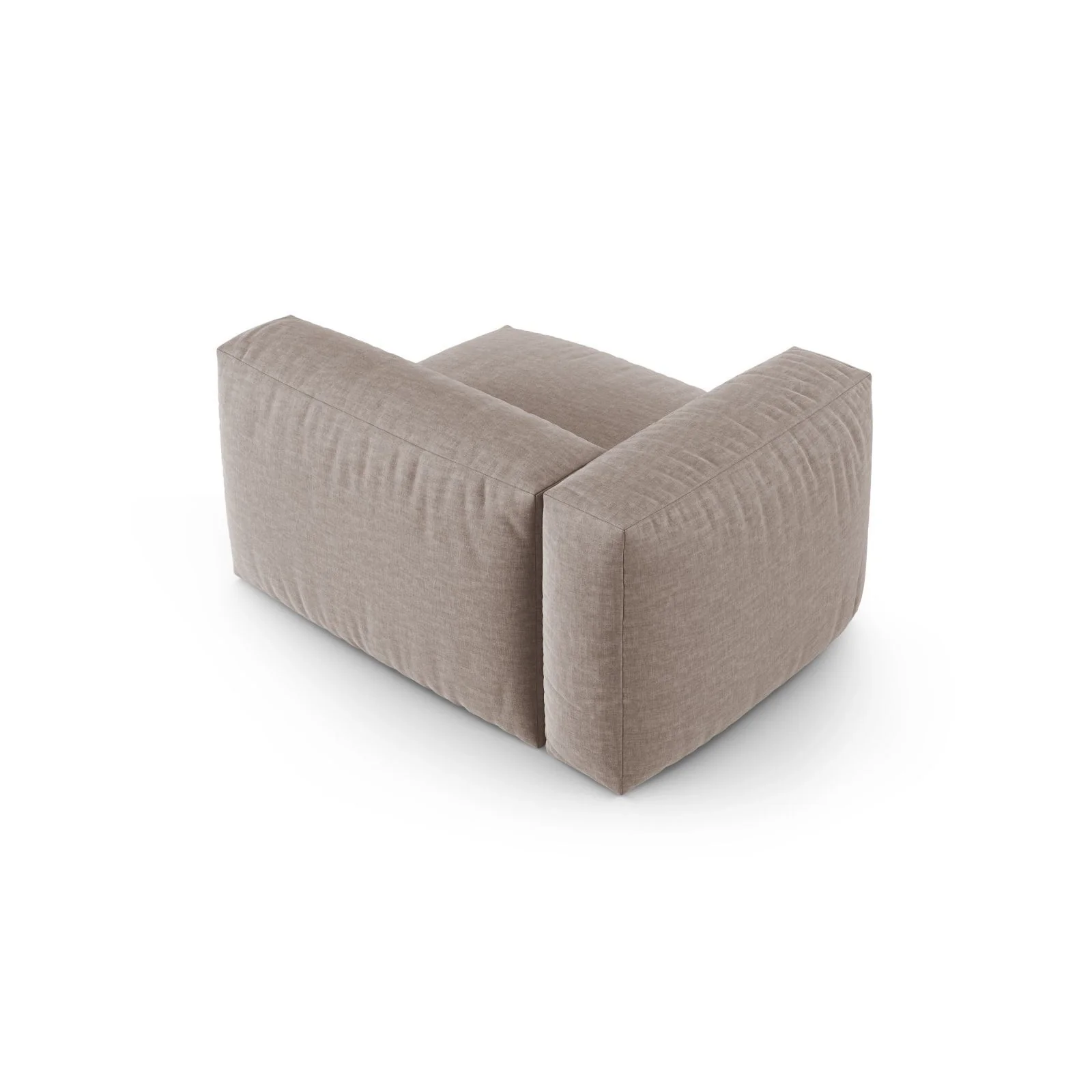 Martina Modulares Sofa Sitzelement, Linke Seite, Sitztiefe 90 cm, aus Samt, Cord, Boucle oder Sturkturstoff, 120x120 cm - Image 76