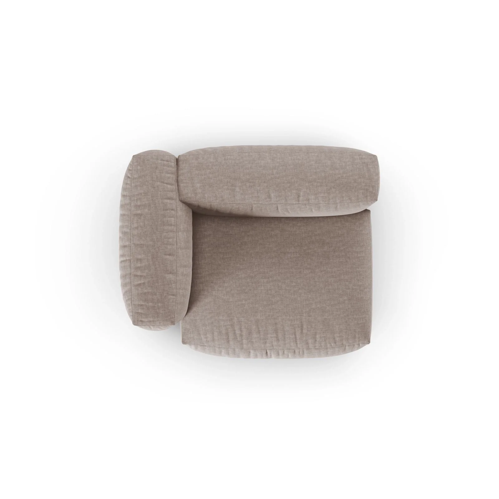 Martina Modulares Sofa Sitzelement, Linke Seite, Sitztiefe 90 cm, aus Samt, Cord, Boucle oder Sturkturstoff, 120x120 cm - Image 77