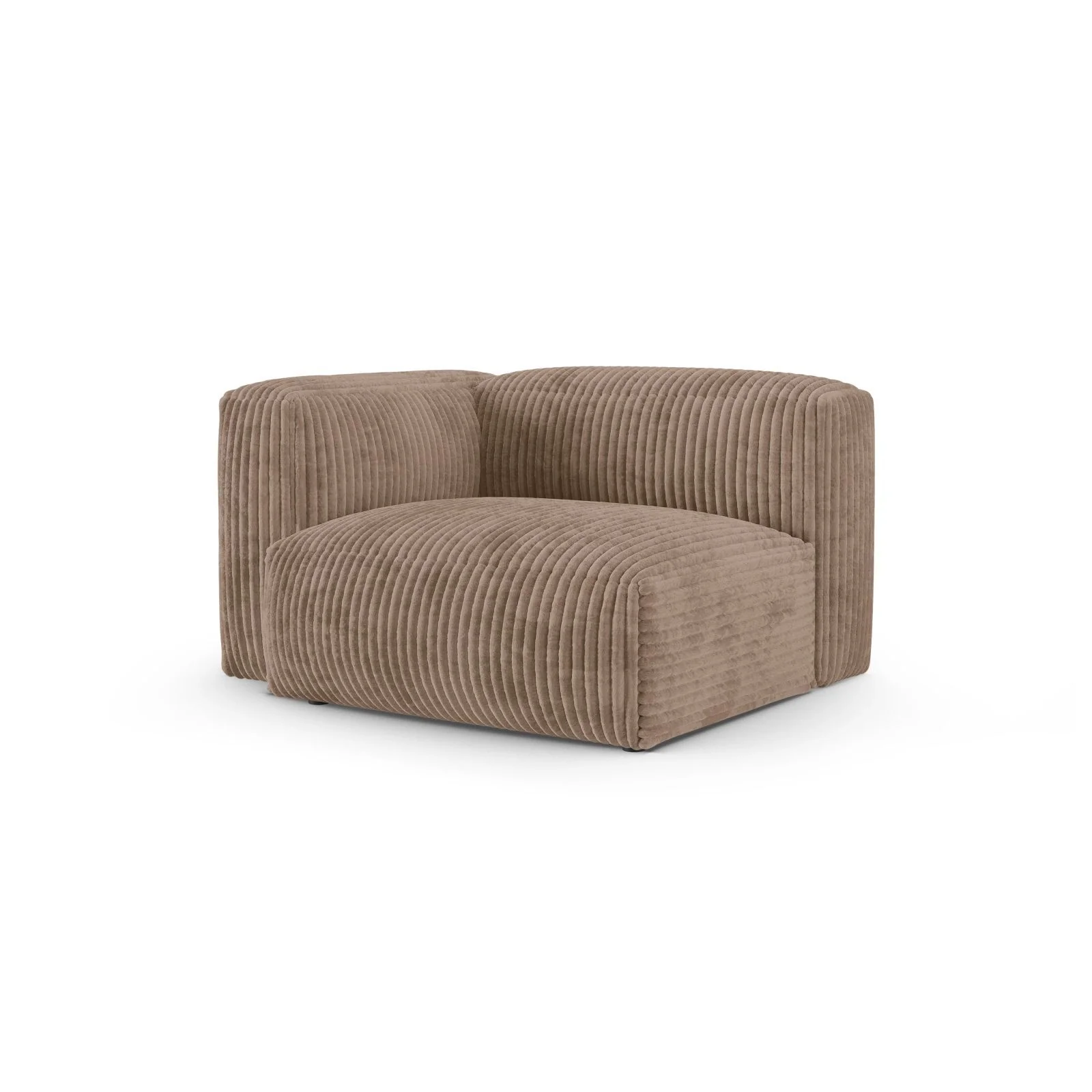 Martina Modulares Sofa Sitzelement, Linke Seite, Sitztiefe 90 cm, aus Samt, Cord, Boucle oder Sturkturstoff, 120x120 cm - Image 87