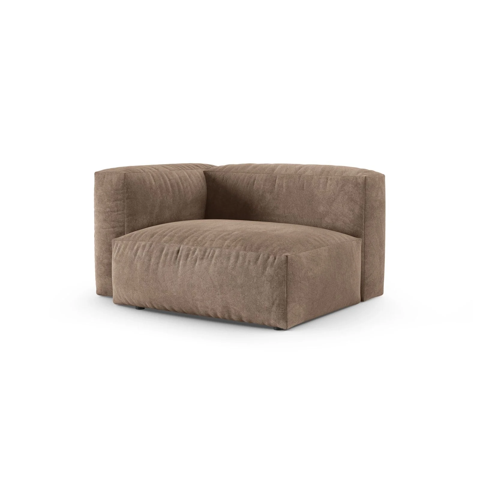 Martina Modulares Sofa Sitzelement, Linke Seite, Sitztiefe 90 cm, aus Samt, Cord, Boucle oder Sturkturstoff, 120x120 cm - Image 9