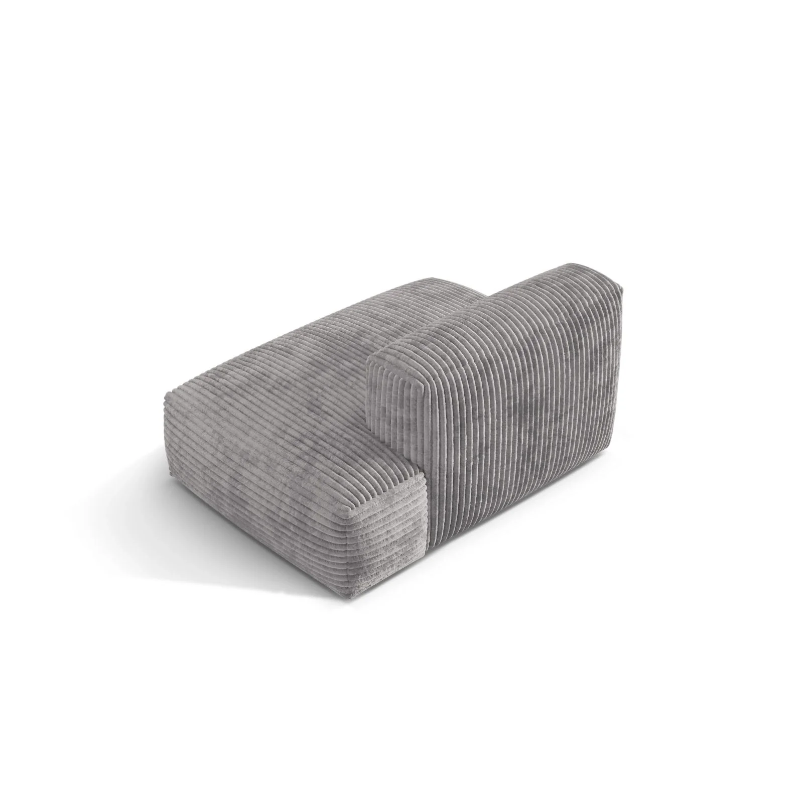 Martina Modulares Sofa Sitzelement, Rechte Seite, Sitztiefe 76 cm, aus Samt, Cord, Boucle oder Strukturstoff, 133x106 cm - Image 100