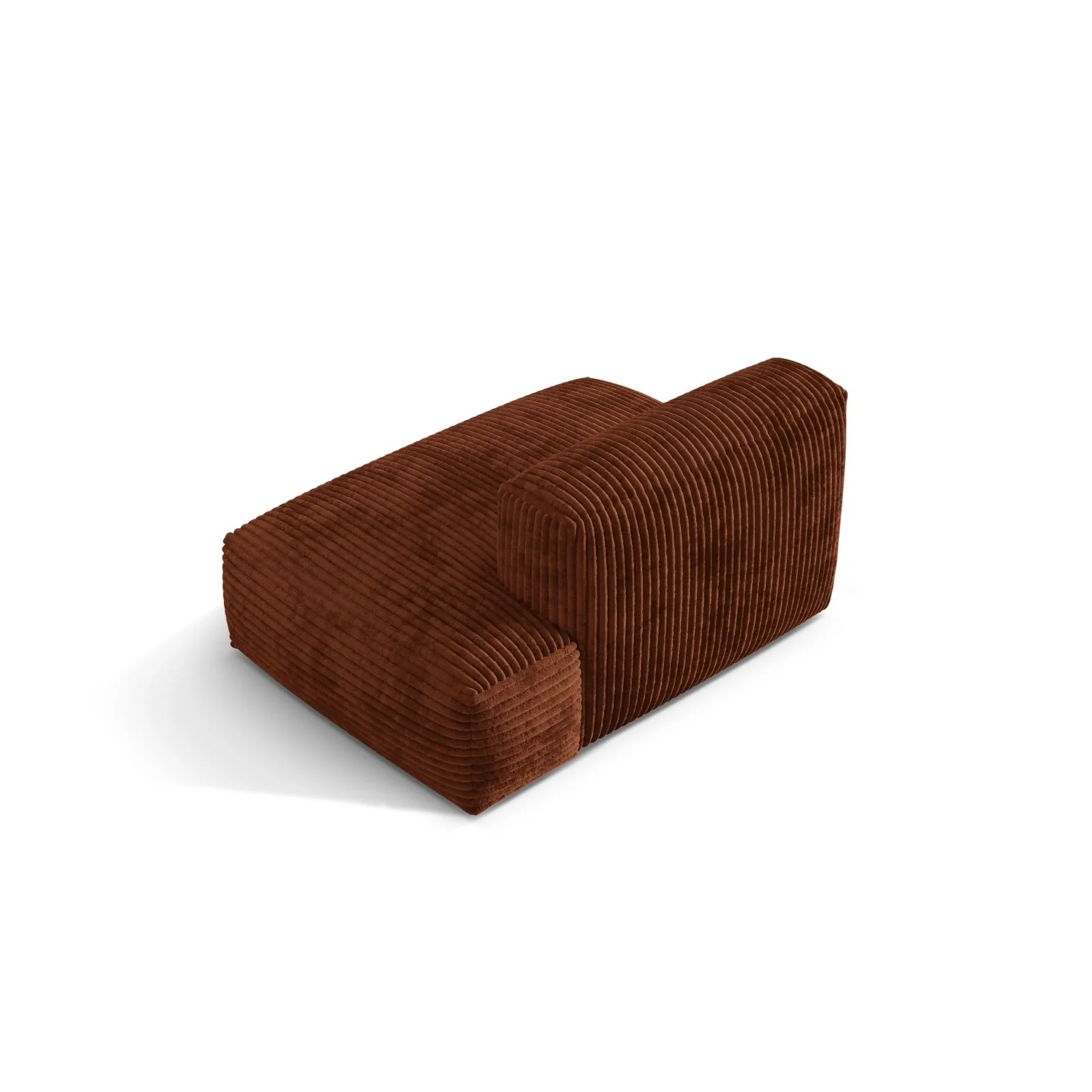 Martina Modulares Sofa Sitzelement, Rechte Seite, Sitztiefe 76 cm, aus Samt, Cord, Boucle oder Strukturstoff, 133x106 cm - Image 106