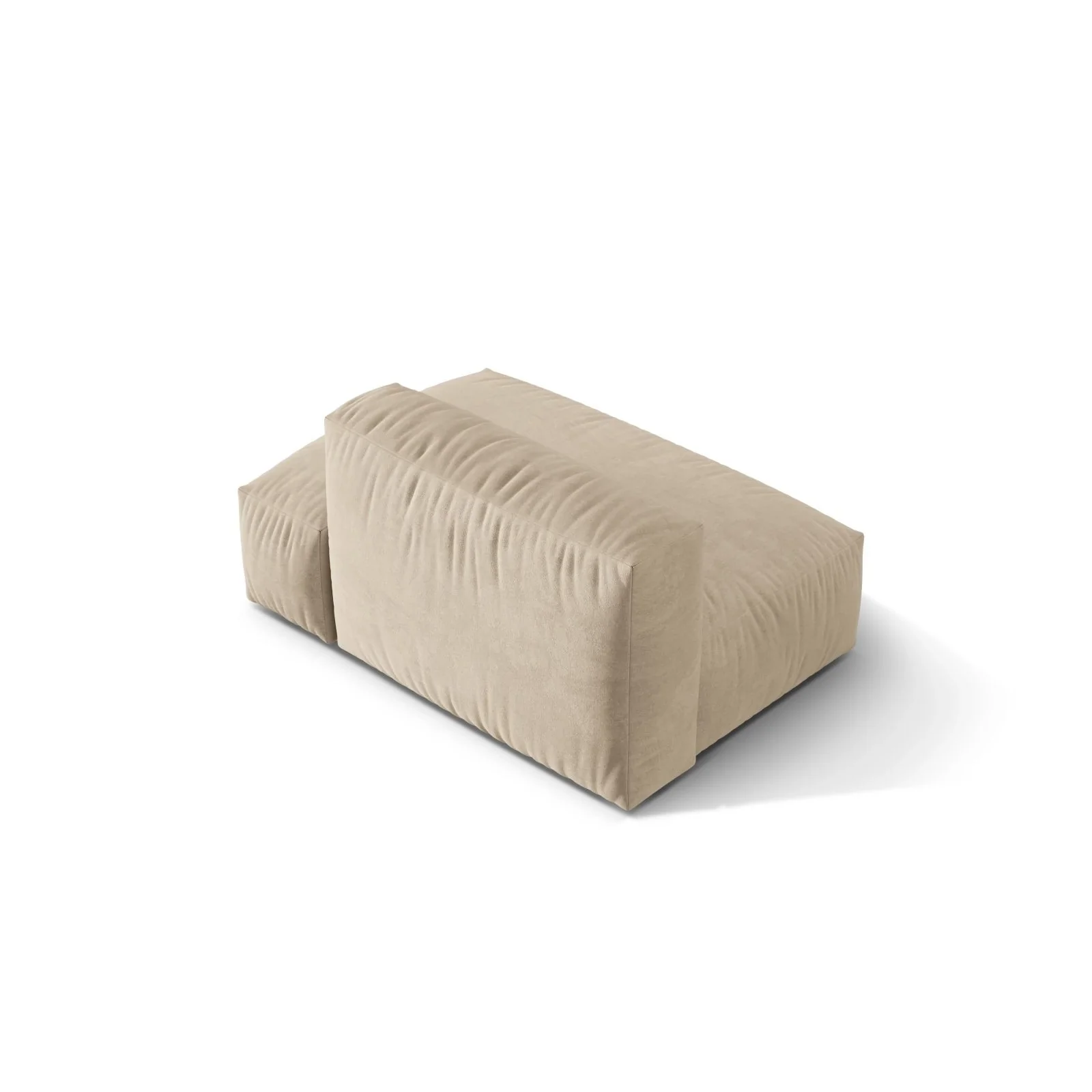 Martina Modulares Sofa Sitzelement, Rechte Seite, Sitztiefe 76 cm, aus Samt, Cord, Boucle oder Strukturstoff, 133x106 cm - Image 4