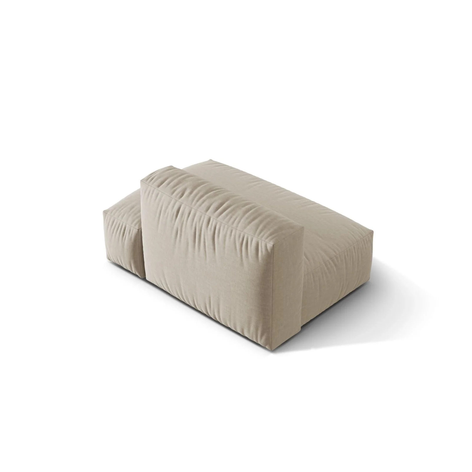Martina Modulares Sofa Sitzelement, Rechte Seite, Sitztiefe 76 cm, aus Samt, Cord, Boucle oder Strukturstoff, 133x106 cm - Image 40