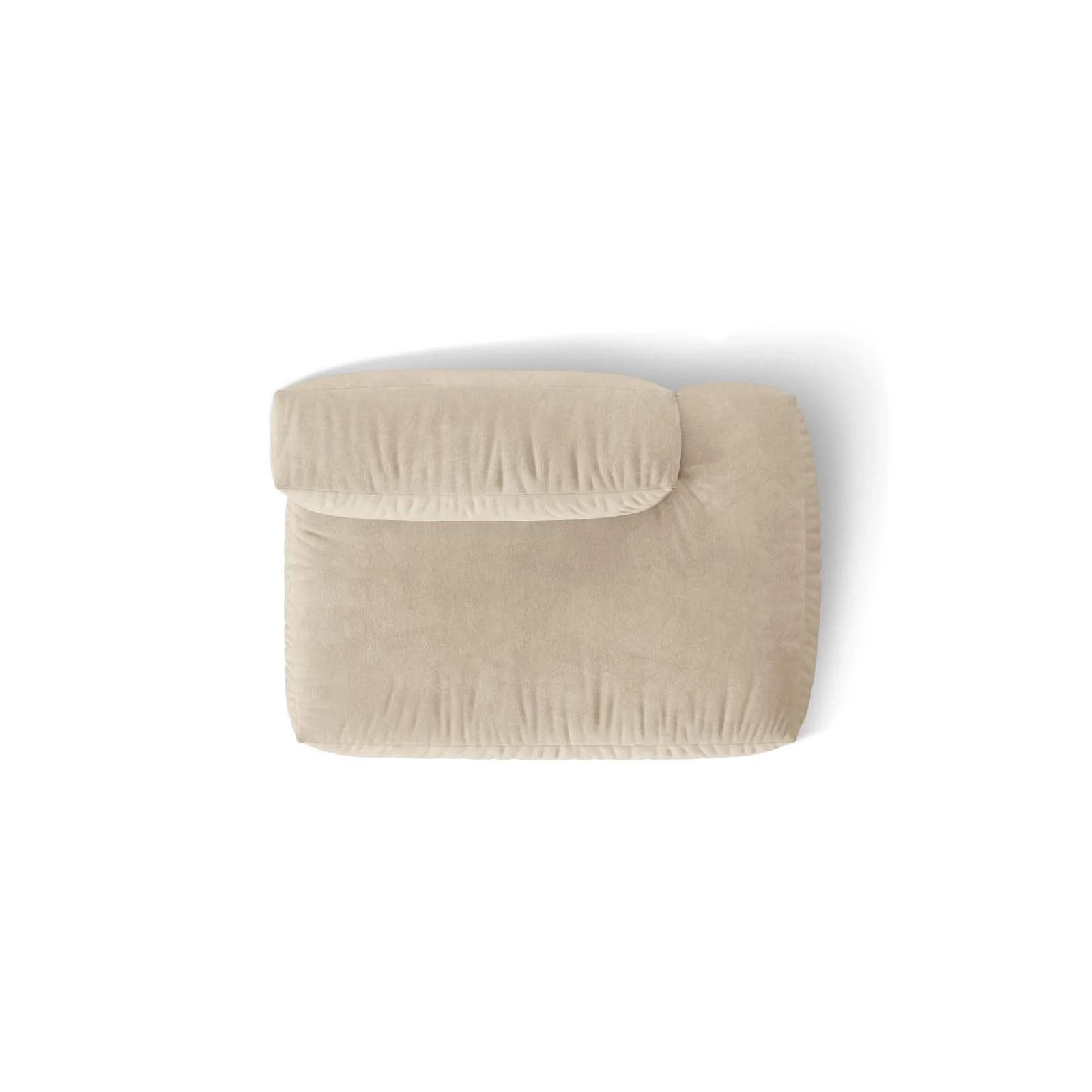 Martina Modulares Sofa Sitzelement, Rechte Seite, Sitztiefe 76 cm, aus Samt, Cord, Boucle oder Strukturstoff, 133x106 cm - Image 5