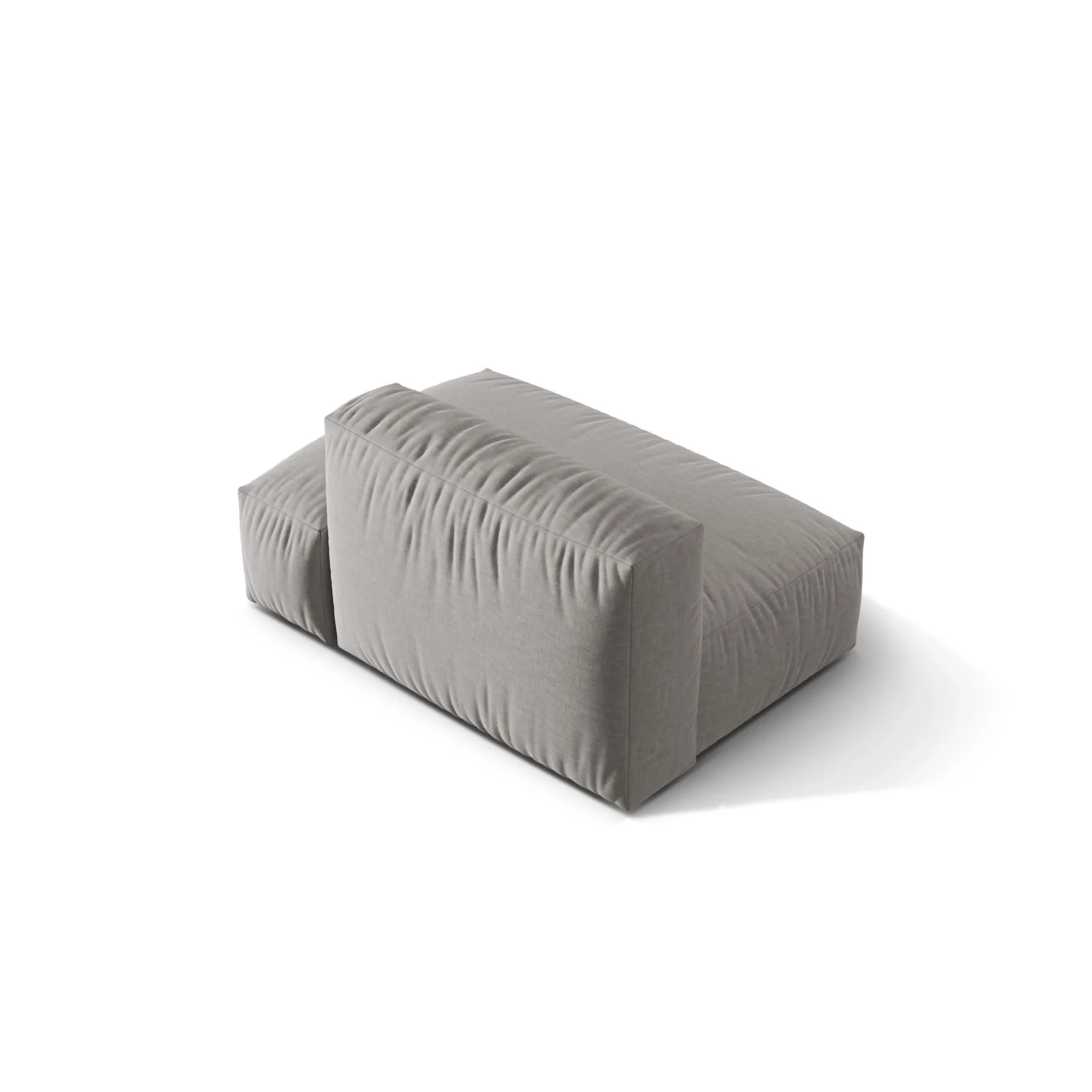 Martina Modulares Sofa Sitzelement, Rechte Seite, Sitztiefe 76 cm, aus Samt, Cord, Boucle oder Strukturstoff, 133x106 cm - Image 64